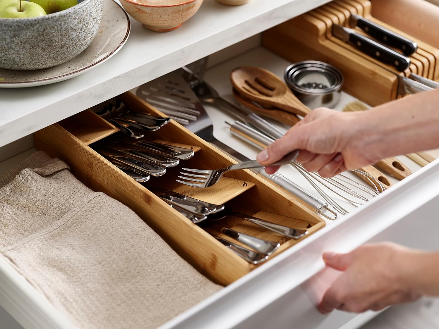 Joseph Joseph DrawerStore Compact Cutlery Organiser (2 Colors) - Pupsik Singapore
