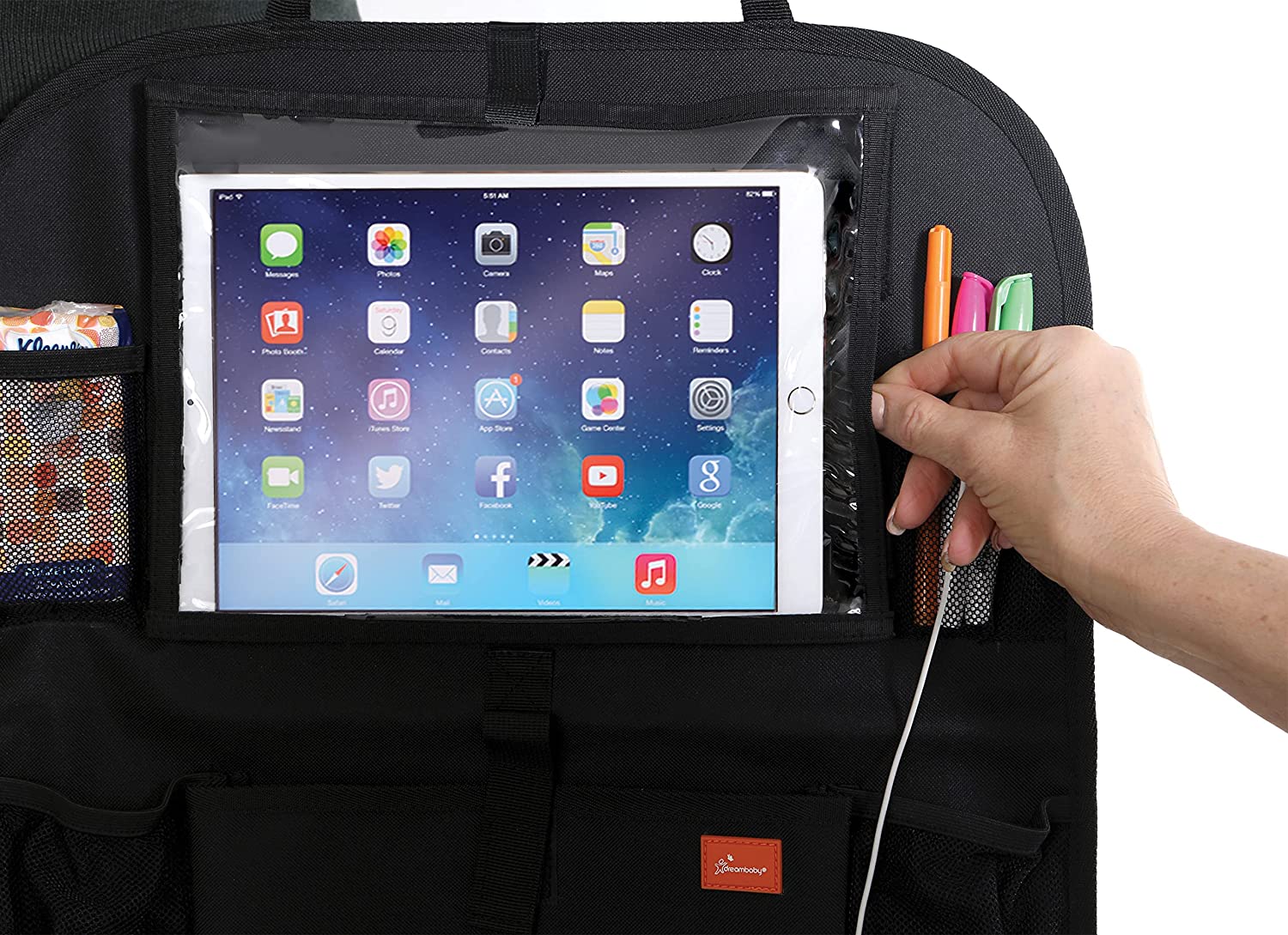 Dreambaby Car Back Seat Tablet Organizer