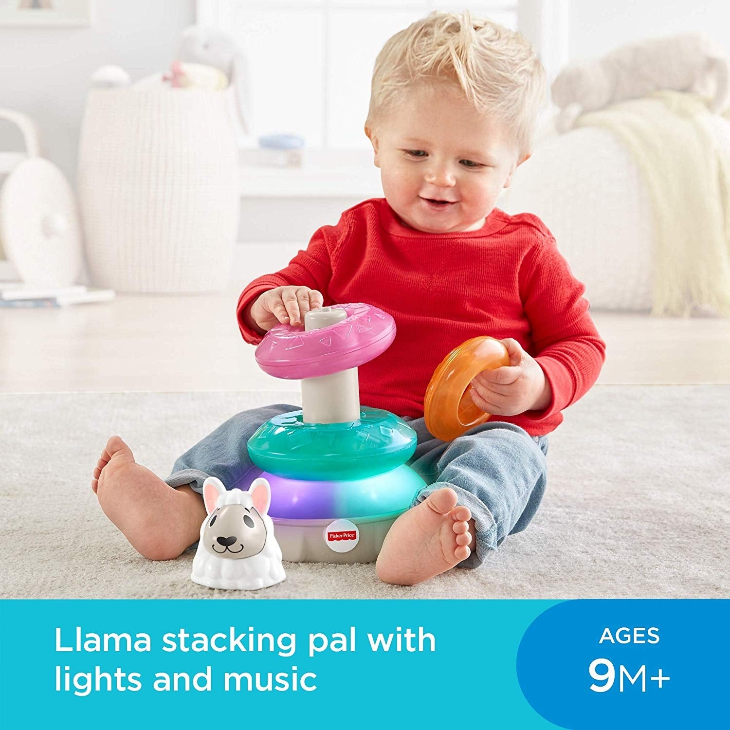 Fisher Price Linkimals Lights & Colors Llama Stacker