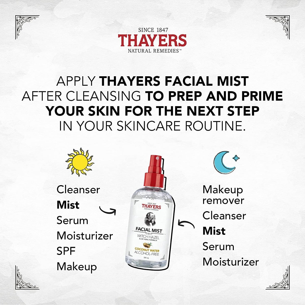 Thayers Witch Hazel Facial Mist w/ Aloe Vera, 237ml – Coconut Water