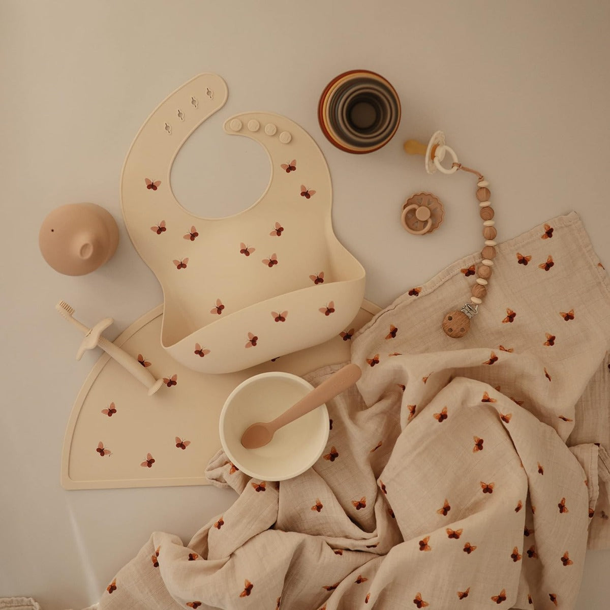 Mushie Silicone Baby Bib (40 designs) - Pupsik Singapore