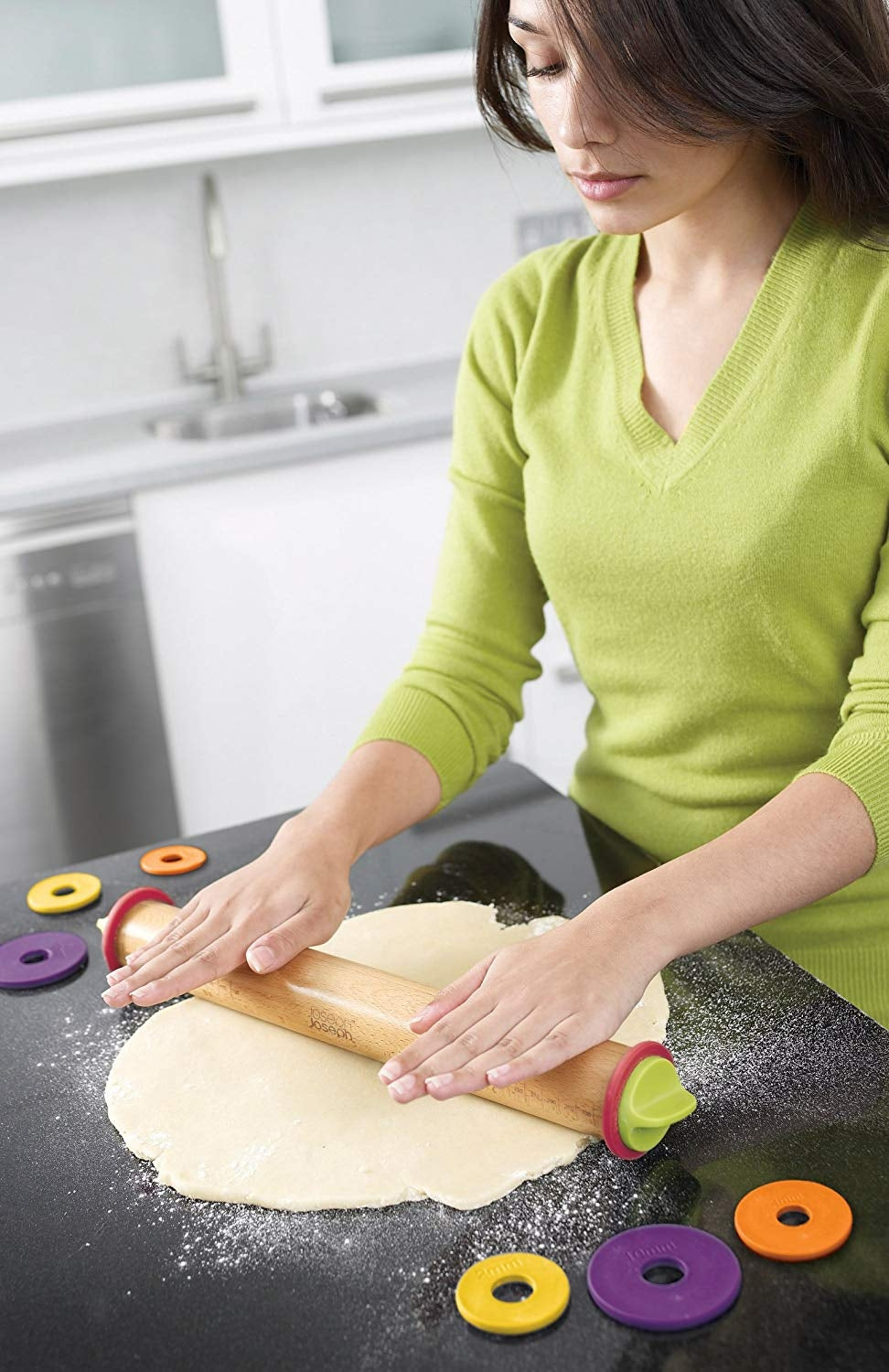 Joseph Joseph Adjustable Rolling Pin - Multicolour