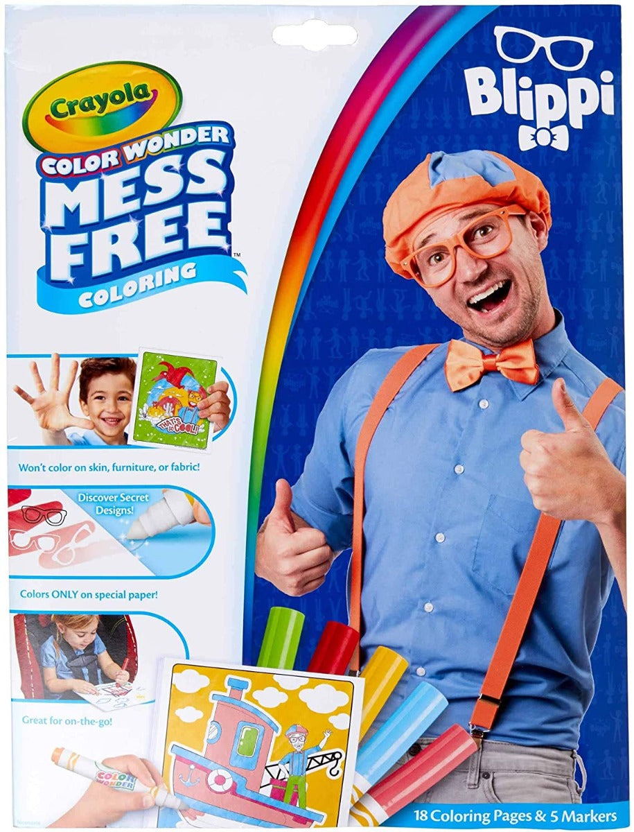 Crayola Color Wonder Mess Free Coloring Pad & Markers (5 Designs) - Pupsik Singapore