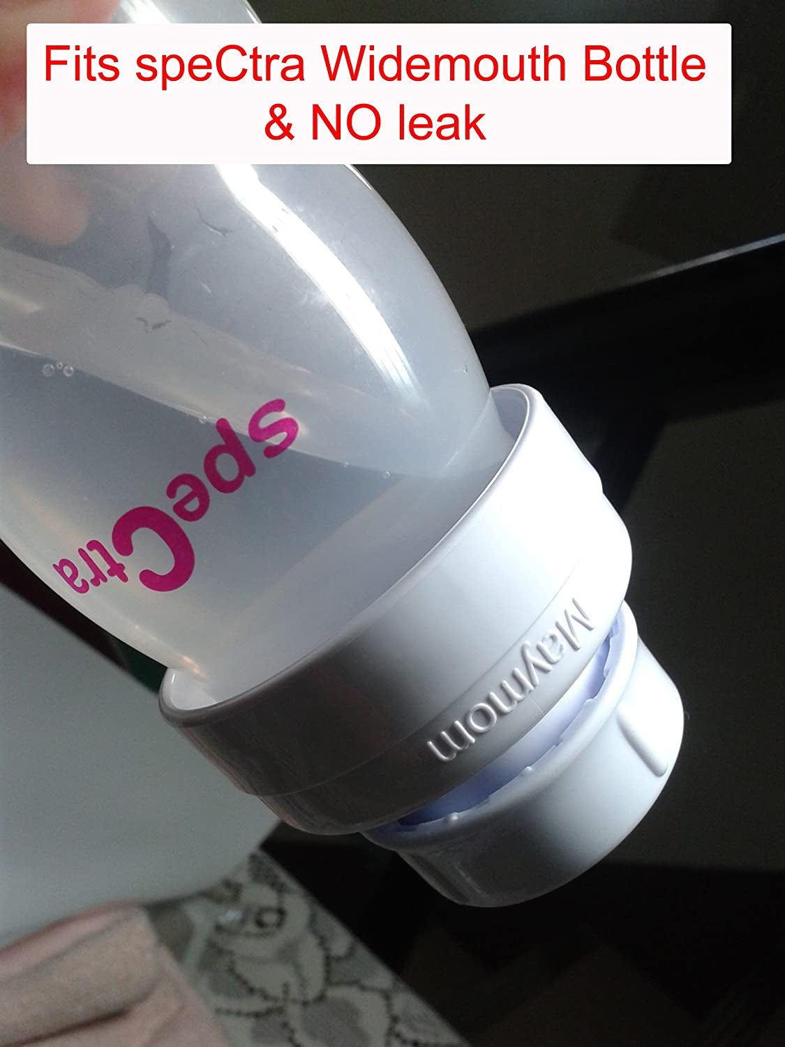 Maymom Narrow to Wide Bottle Thread Changer (Medela Pump to Spectra/Avent Bottles)