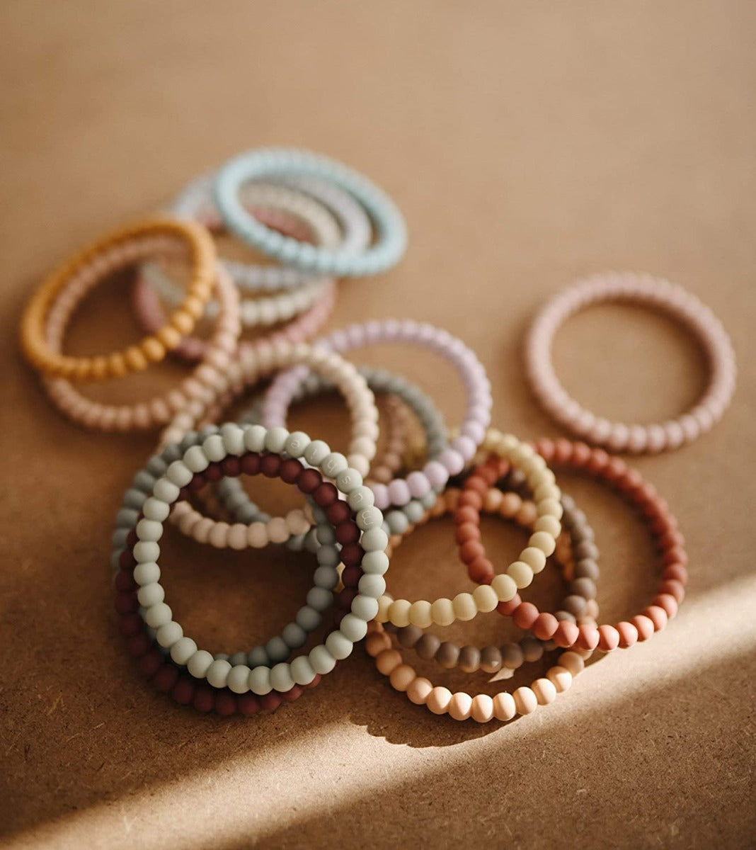 Mushie Pearl Teether Bracelet, 3pk (6 Colors)