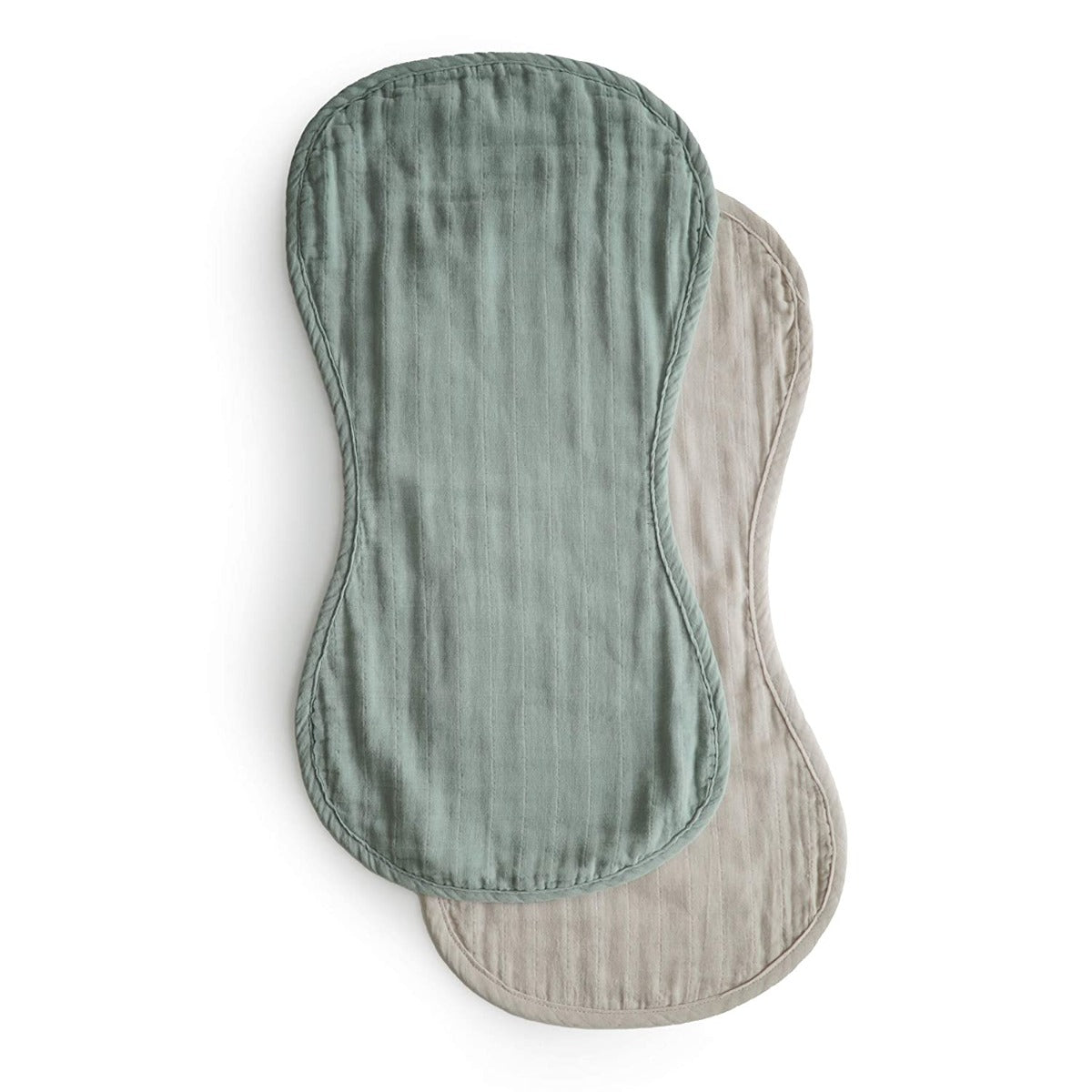 Mushie Muslin Organic Cotton Burp Cloth, 2pk (4 Designs) - Pupsik Singapore