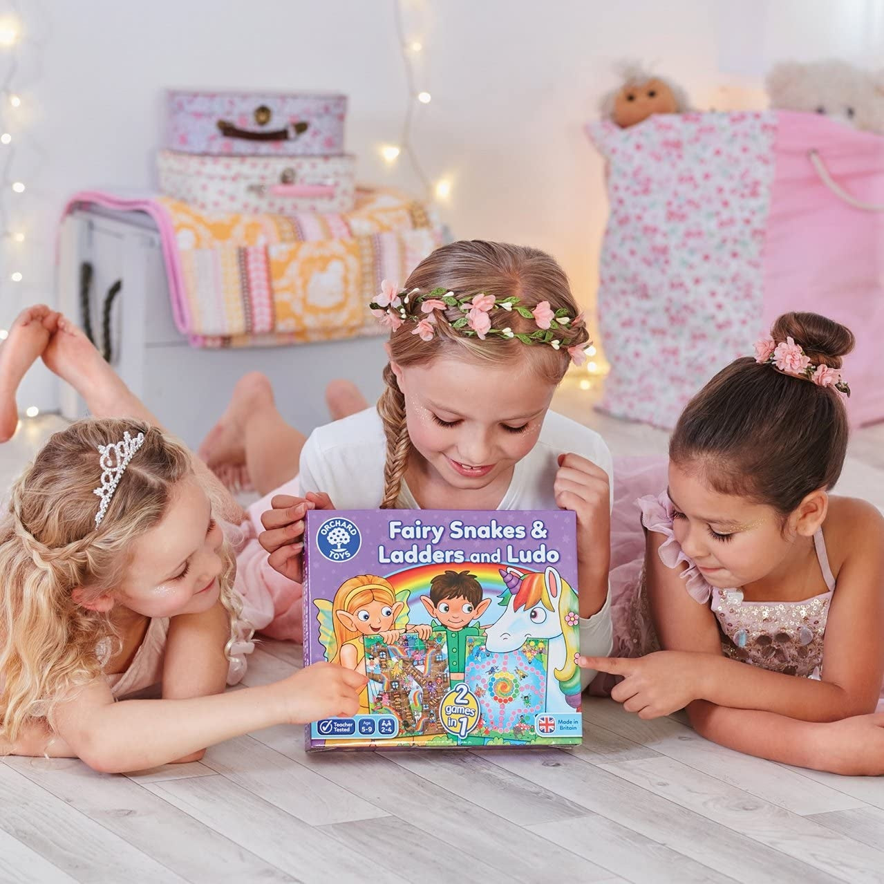 Orchard Toys Fairy Snakes & Ladders and Ludo Game