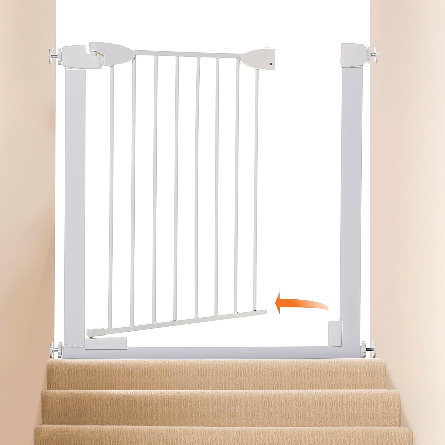 Dreambaby Boston Safety Gate - White (29.5"-38" with 2 x 2.75" Extenstions)