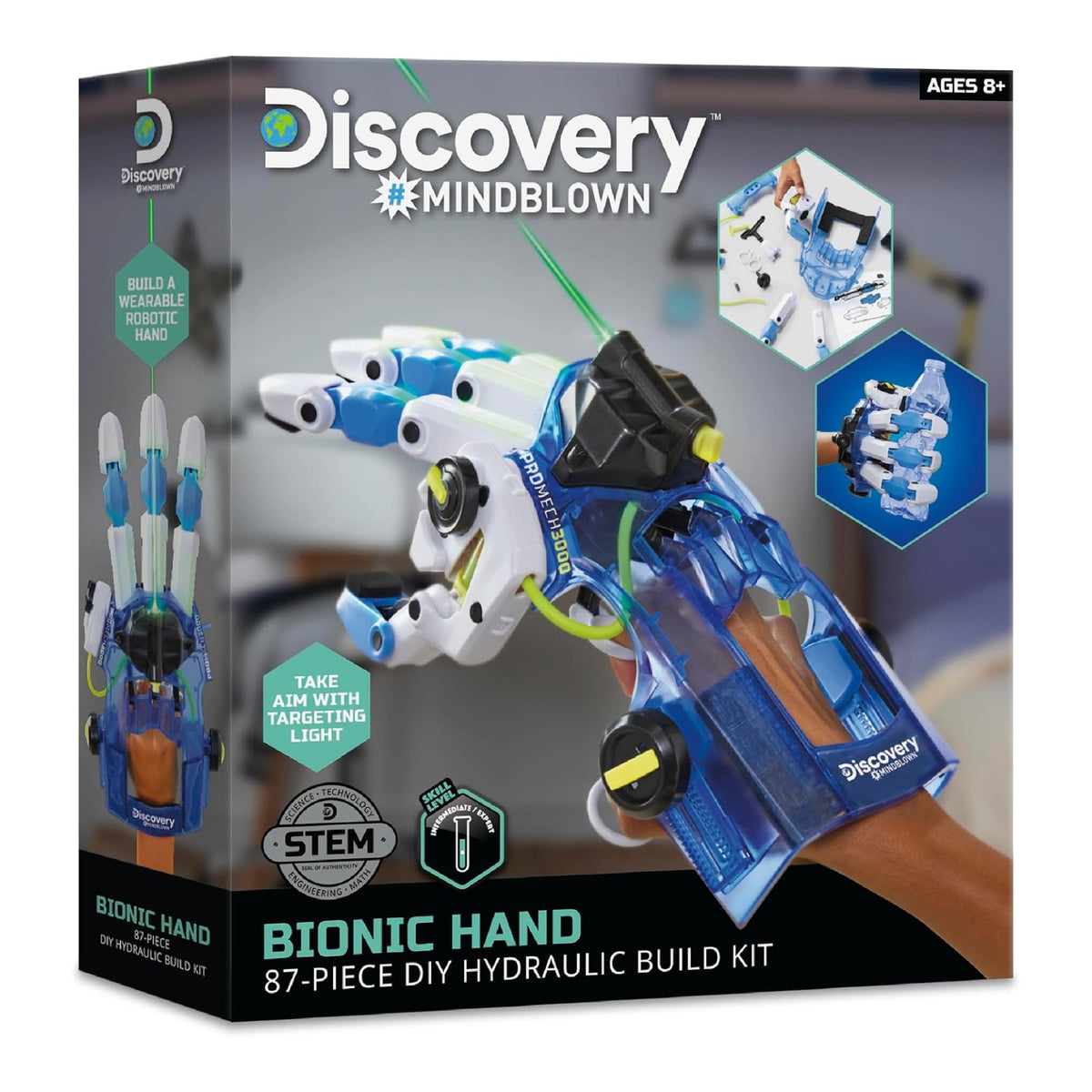 Discovery #MINDBLOWN Bionic Hand 87-Piece DIY Hydraulic Build Kit