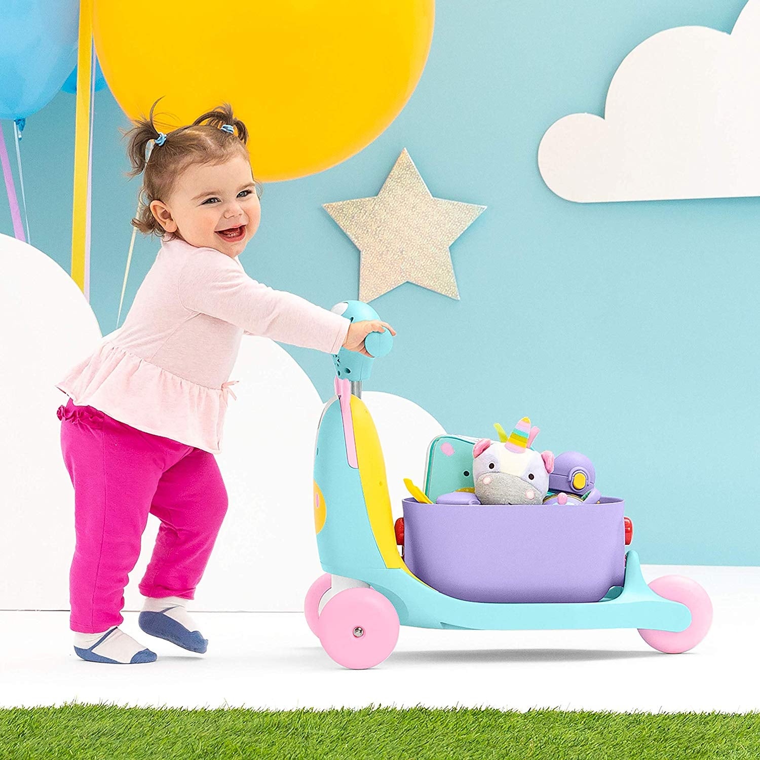 Skip Hop Zoo 3-In-1 Ride On Toy (2 Designs) - Pupsik Singapore