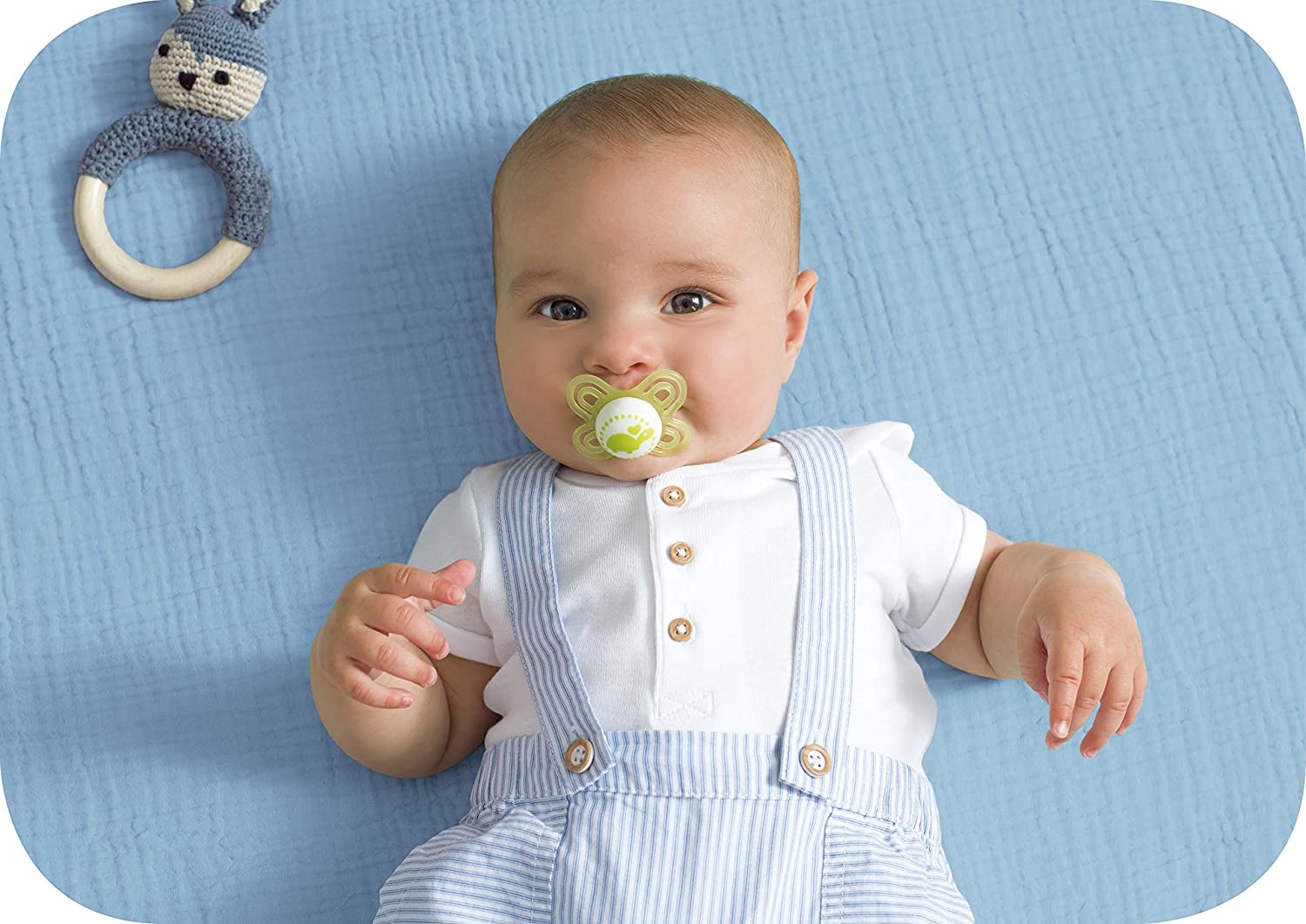 MAM Perfect Start Pacifier with Case, 0-2M (3 Assorted Designs)