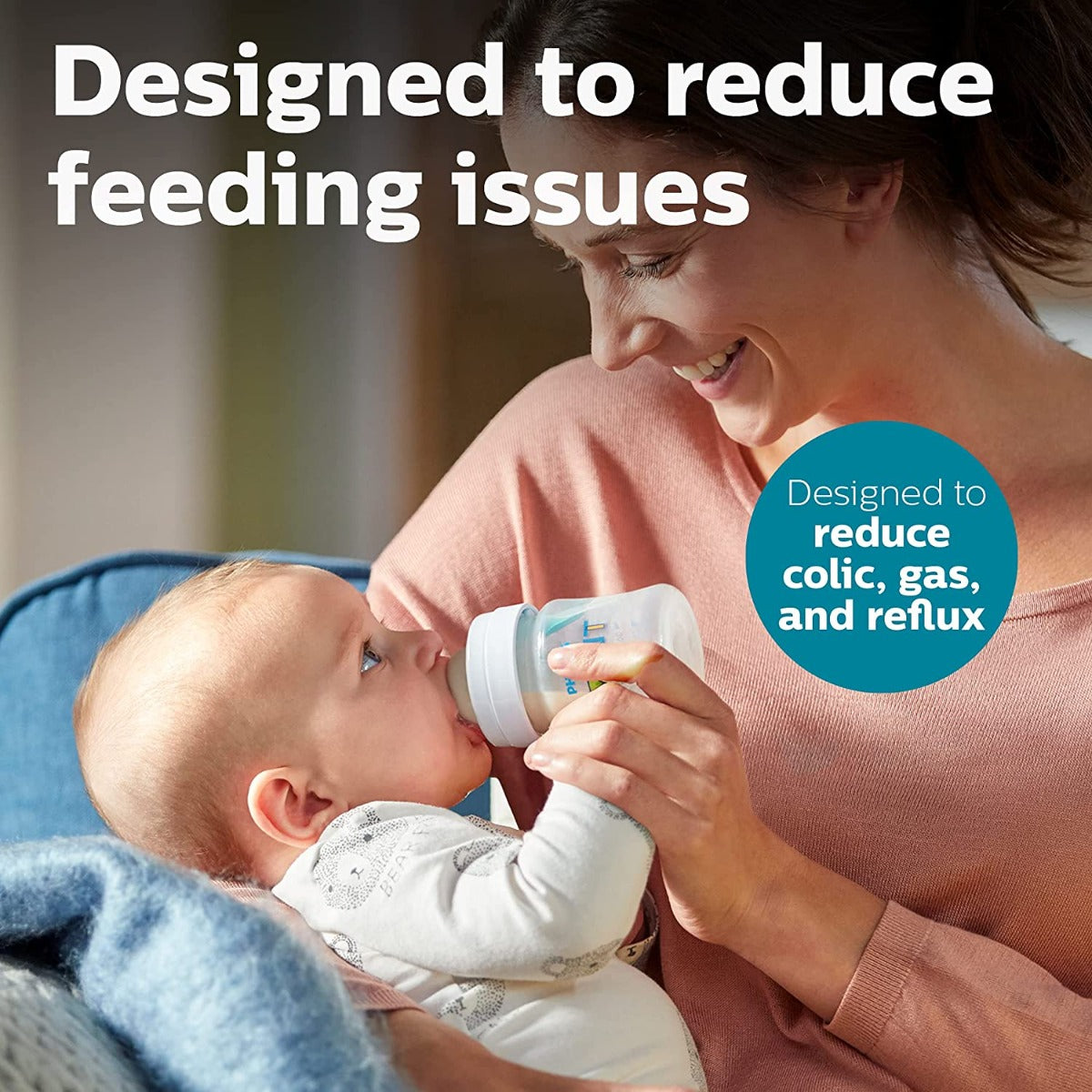 Philips Avent New Anti-Colic Baby Milk Baby Bottle Nipples, 2pc (2 sizes)