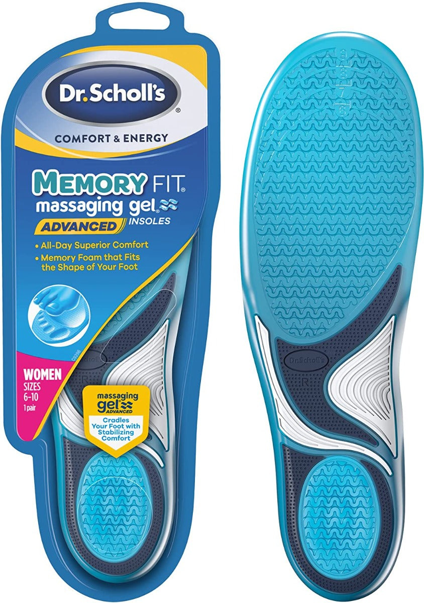 Dr Scholl's Comfort & Energy Memory Fit Massaging Gel Insoles - Pupsik Singapore