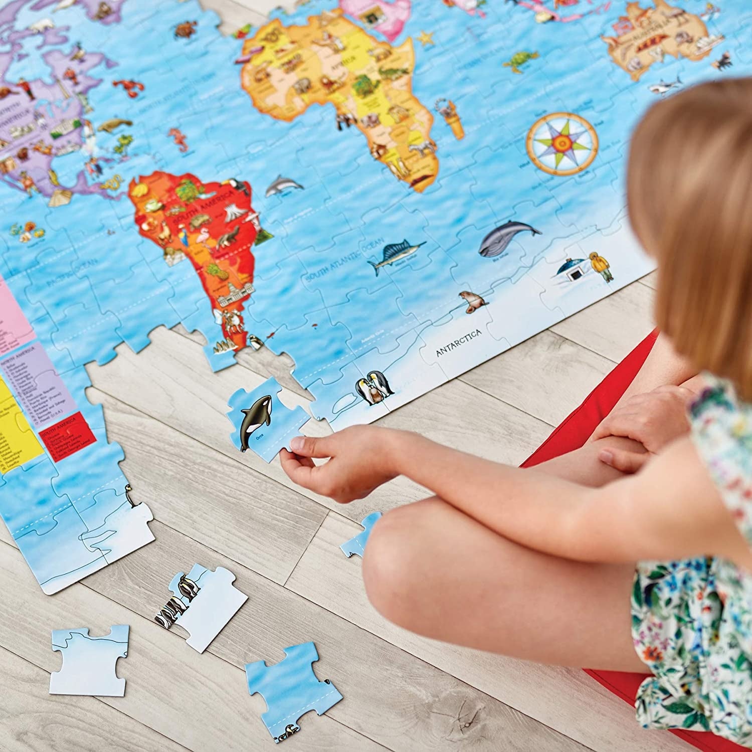 Orchard Toys World Map Giant Jigsaw Puzzle & Poster