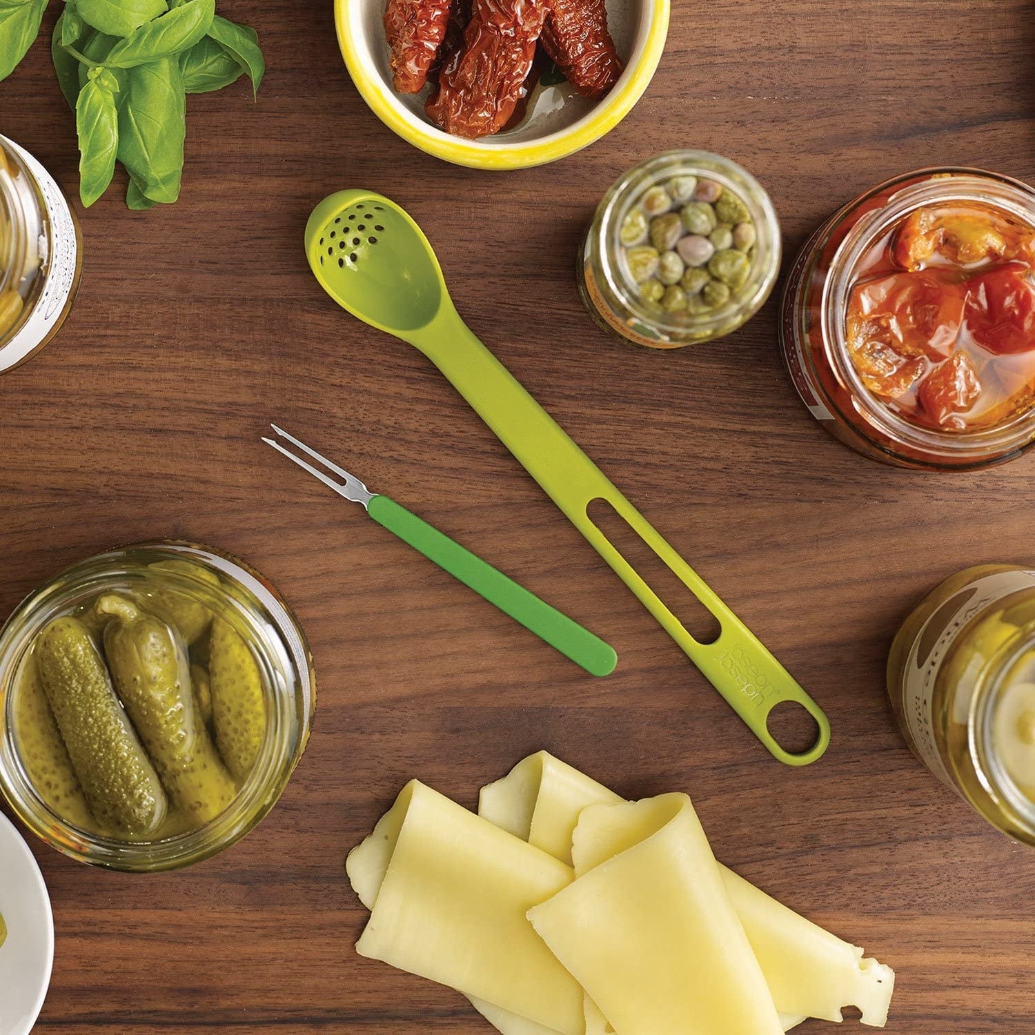Joseph Joseph Scoop&Pick Jar Spoon & Fork Set