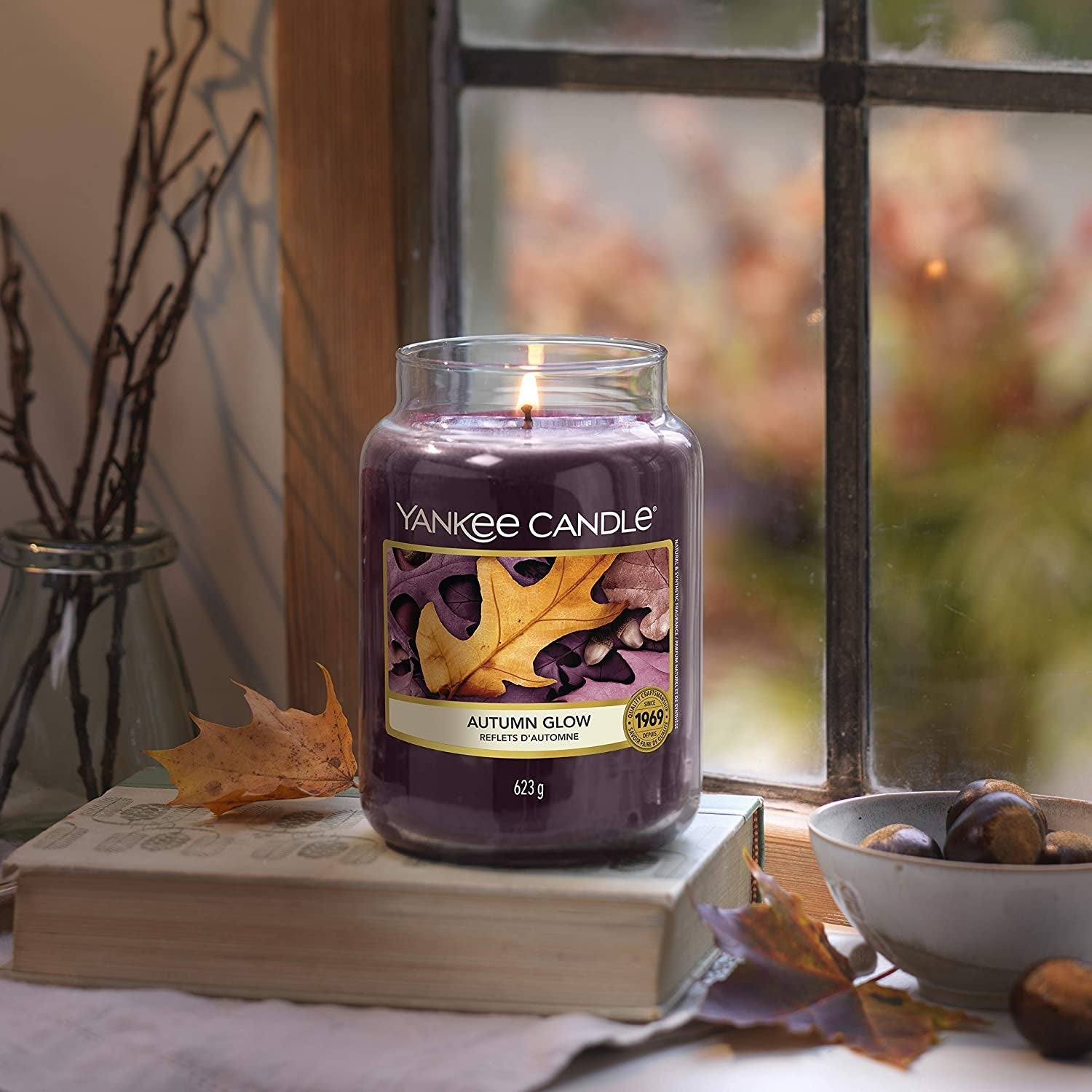 Yankee Candle Medium Jar Candle (14.5oz) - Autumn Glow