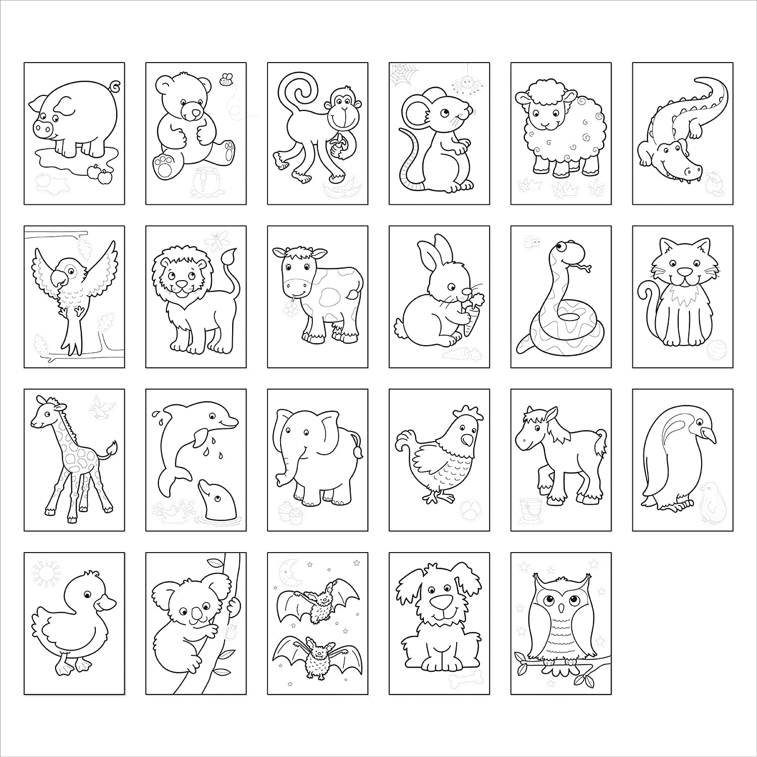 Orchard Toys Sticker Colouring Book Series (4 Titles) - Pupsik Singapore