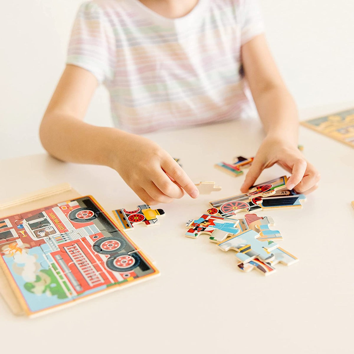 Melissa & Doug Jigsaw Puzzles in a Box, 4 x 12pcs (4 Designs) - Pupsik Singapore