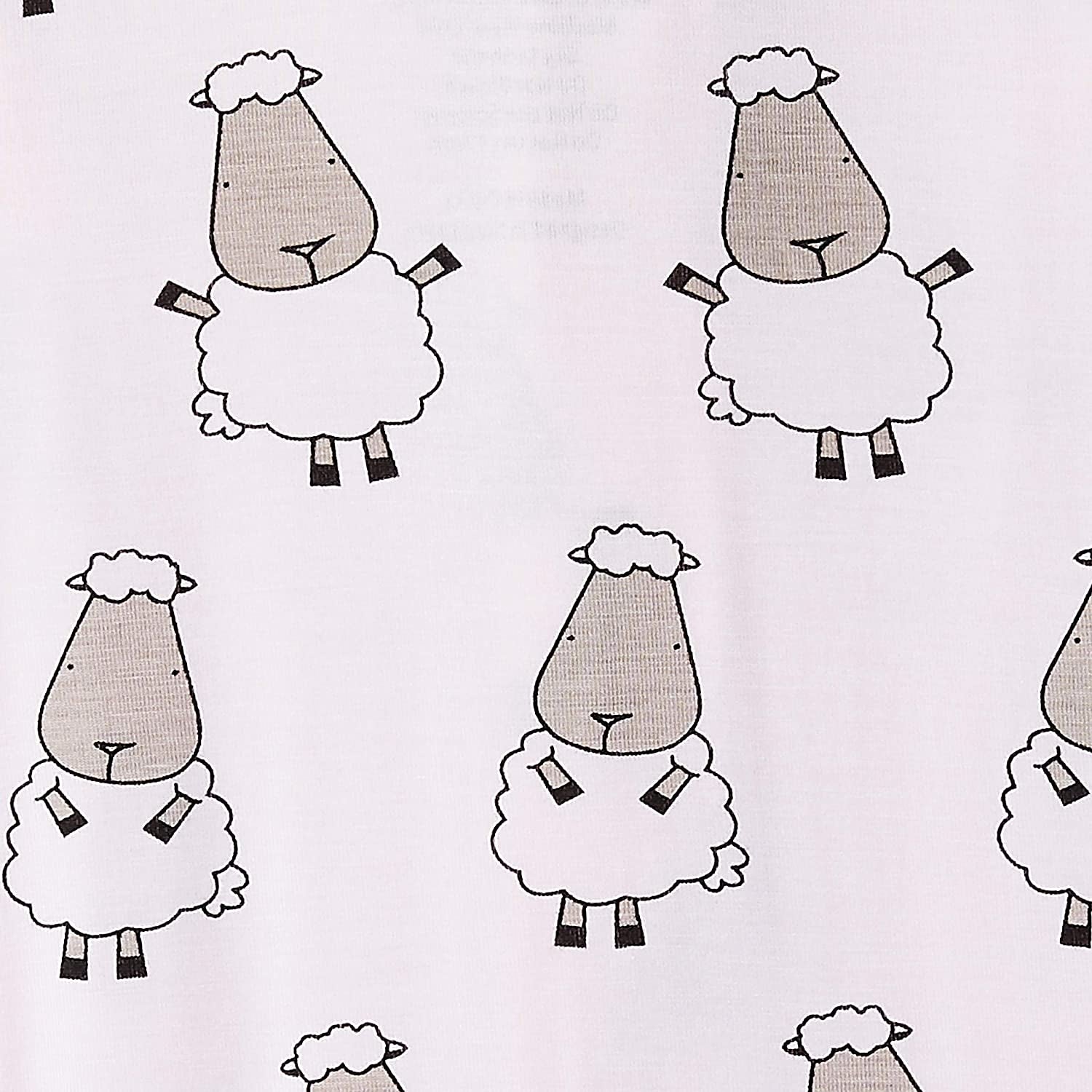 Baa Baa Sheepz Baby Zip Romper - Pink Big Sheep & Grey Border (4 Sizes)