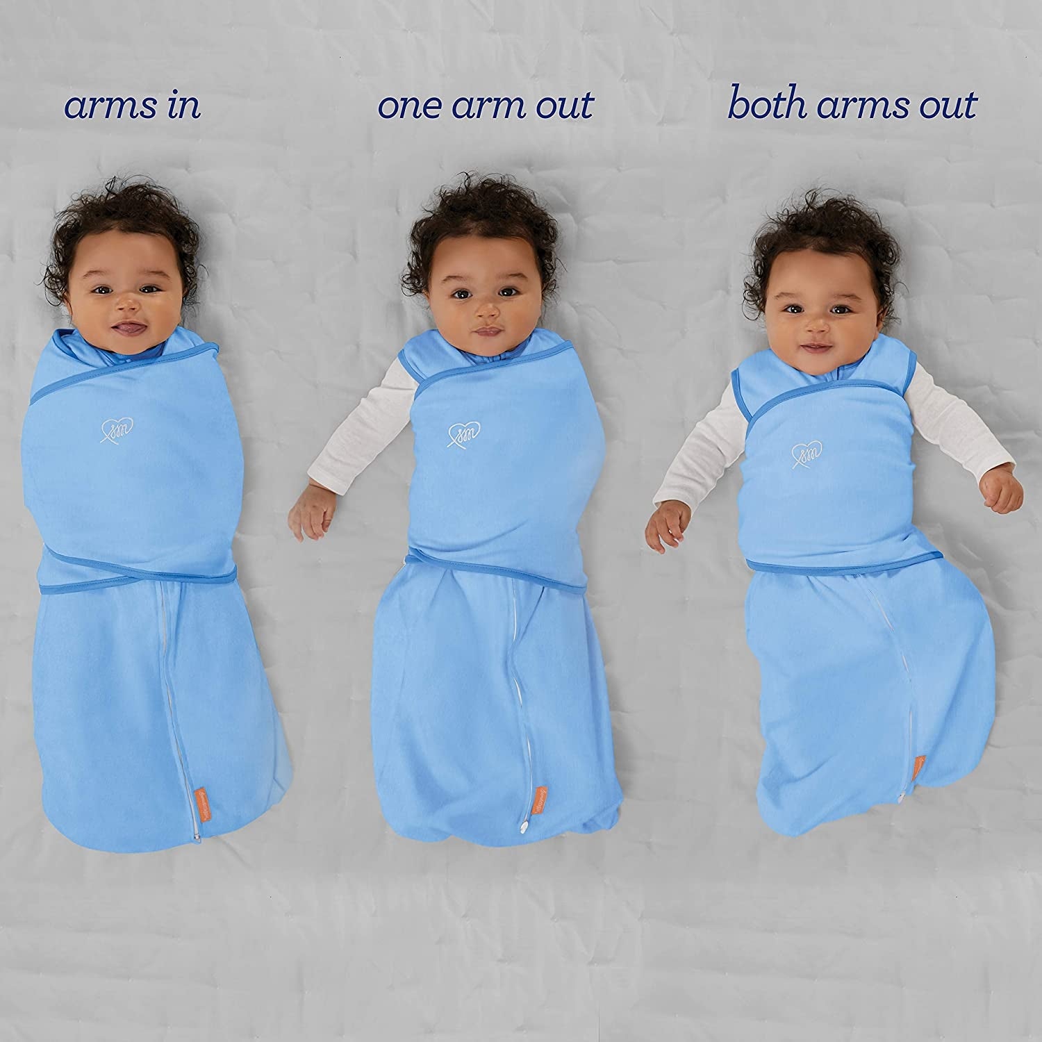 Summer Infant SwaddleMe Arms Free Convertible Swaddle (1pk), XL (6-9m) - Lil Off Roader