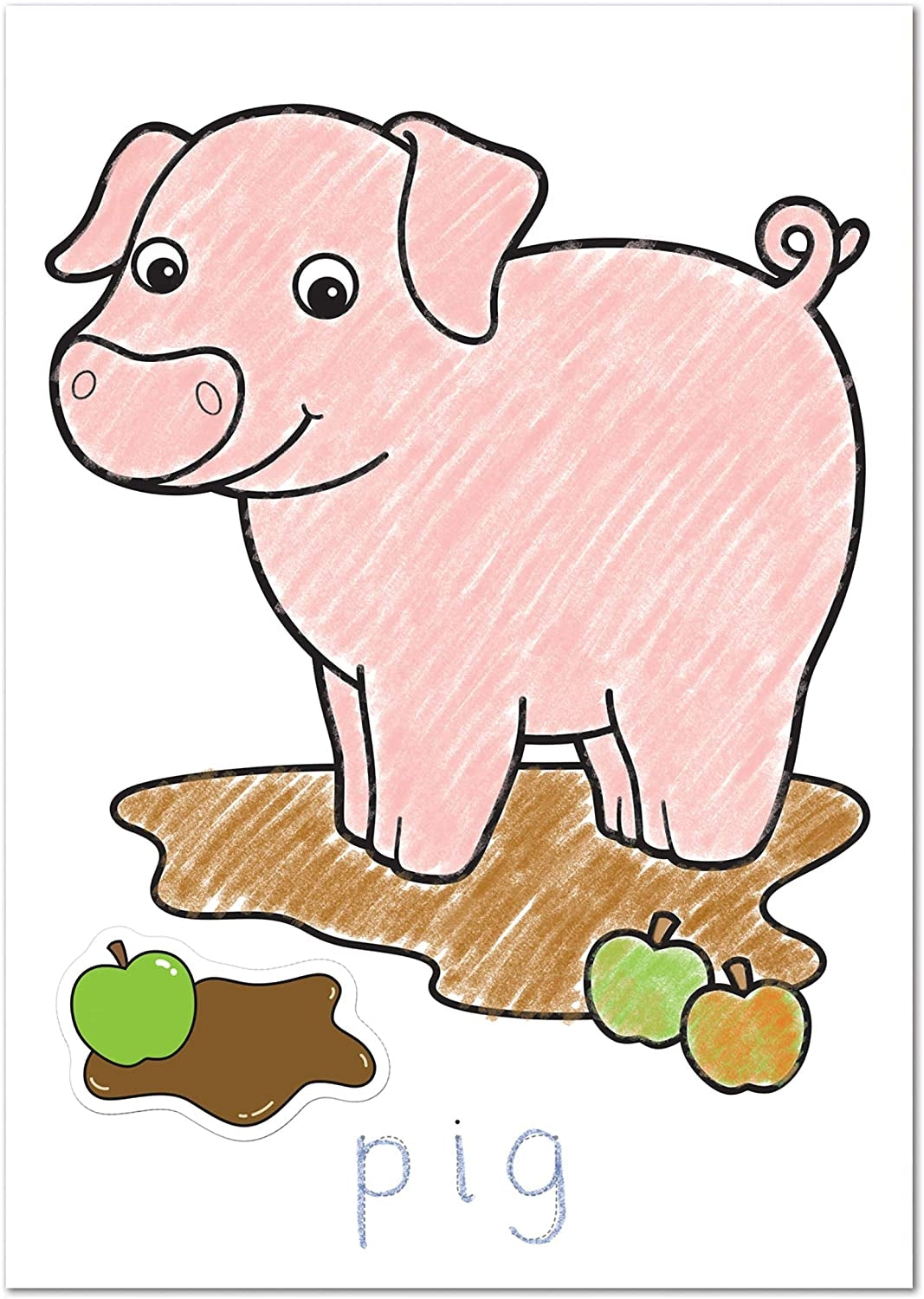 Orchard Toys Sticker Colouring Book Series (4 Titles) - Pupsik Singapore