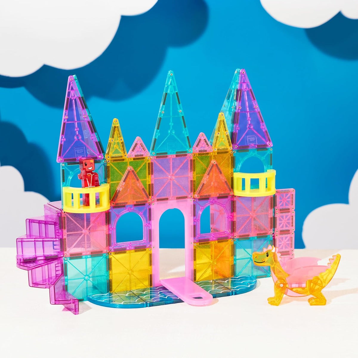 Magna-Tiles Castle DLX 48-Piece Set + microMAGs
