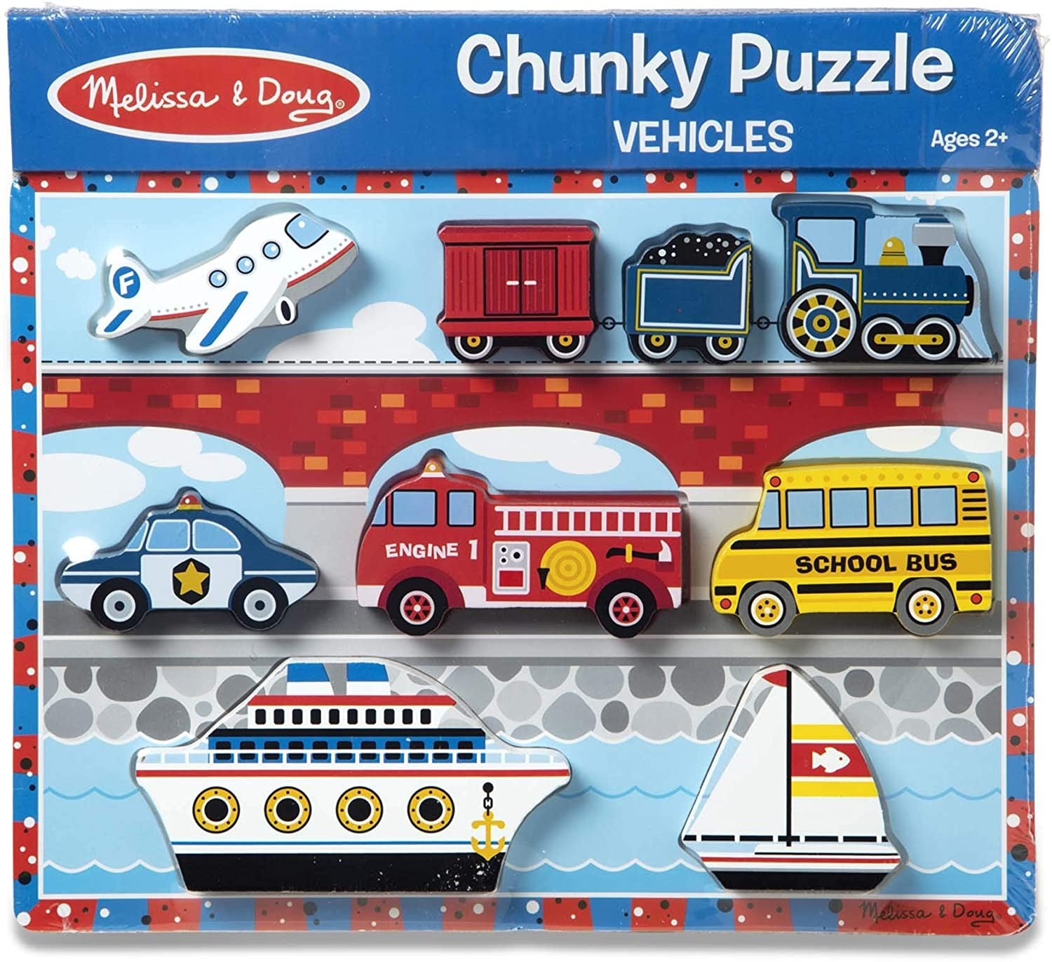 Melissa & Doug Chunky Puzzle - Vehicles