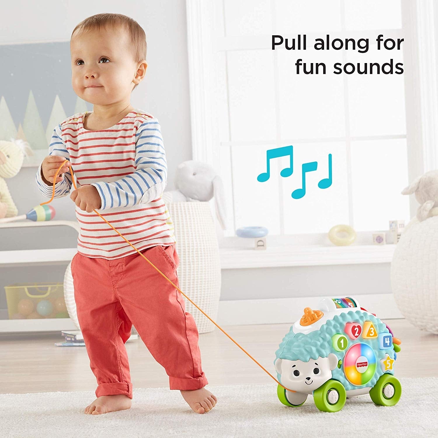 Fisher Price Happy Shapes Hedgehog Pull Toy