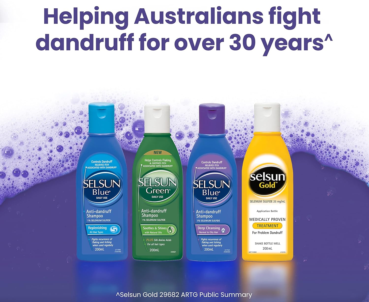 Selsun Blue Deep Cleansing Anti-Dandruff Shampoo, 200ml (Exp 03/28)