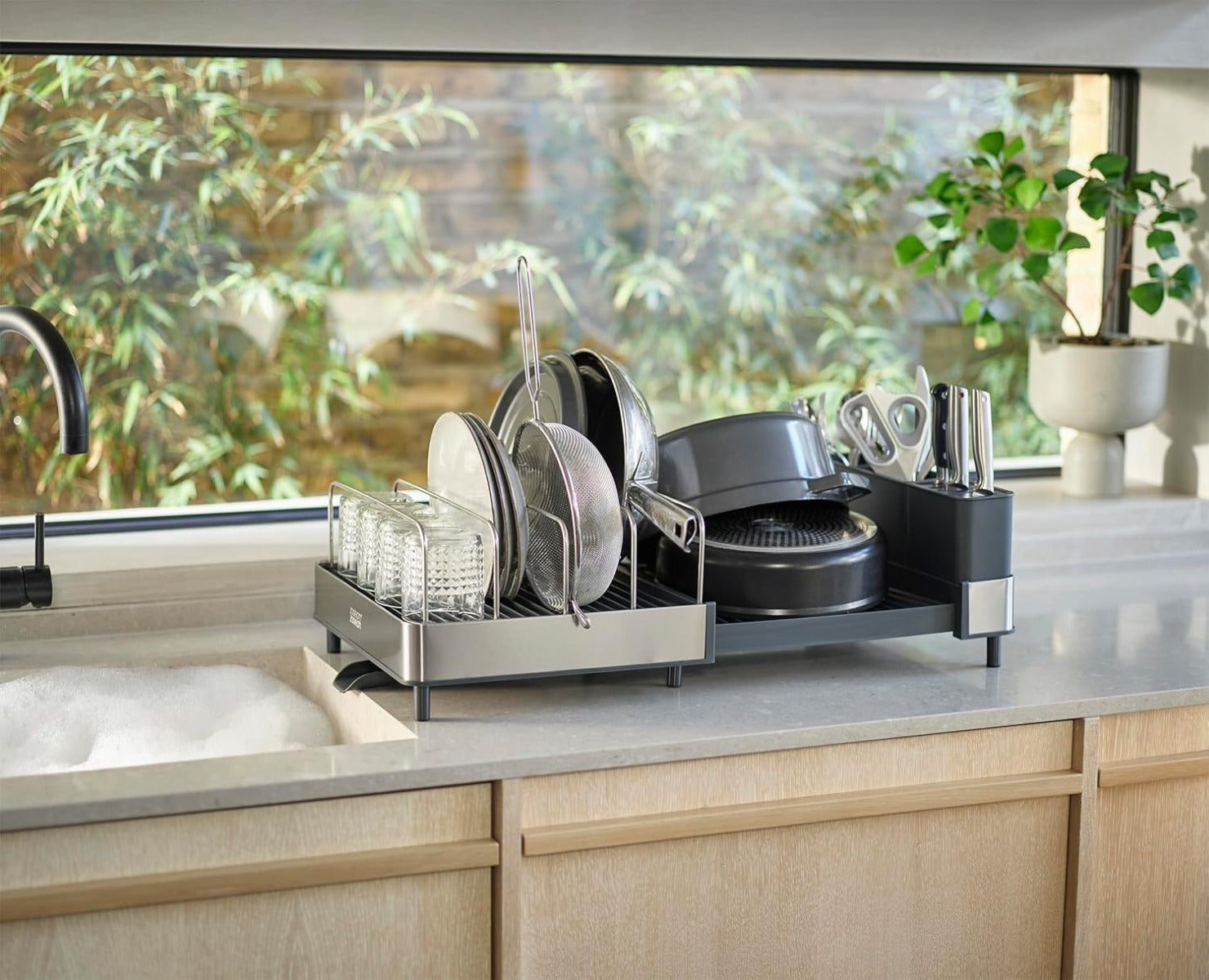 Joseph Joseph Extend™ Max Stainless-steel Expandable Dish Drainer