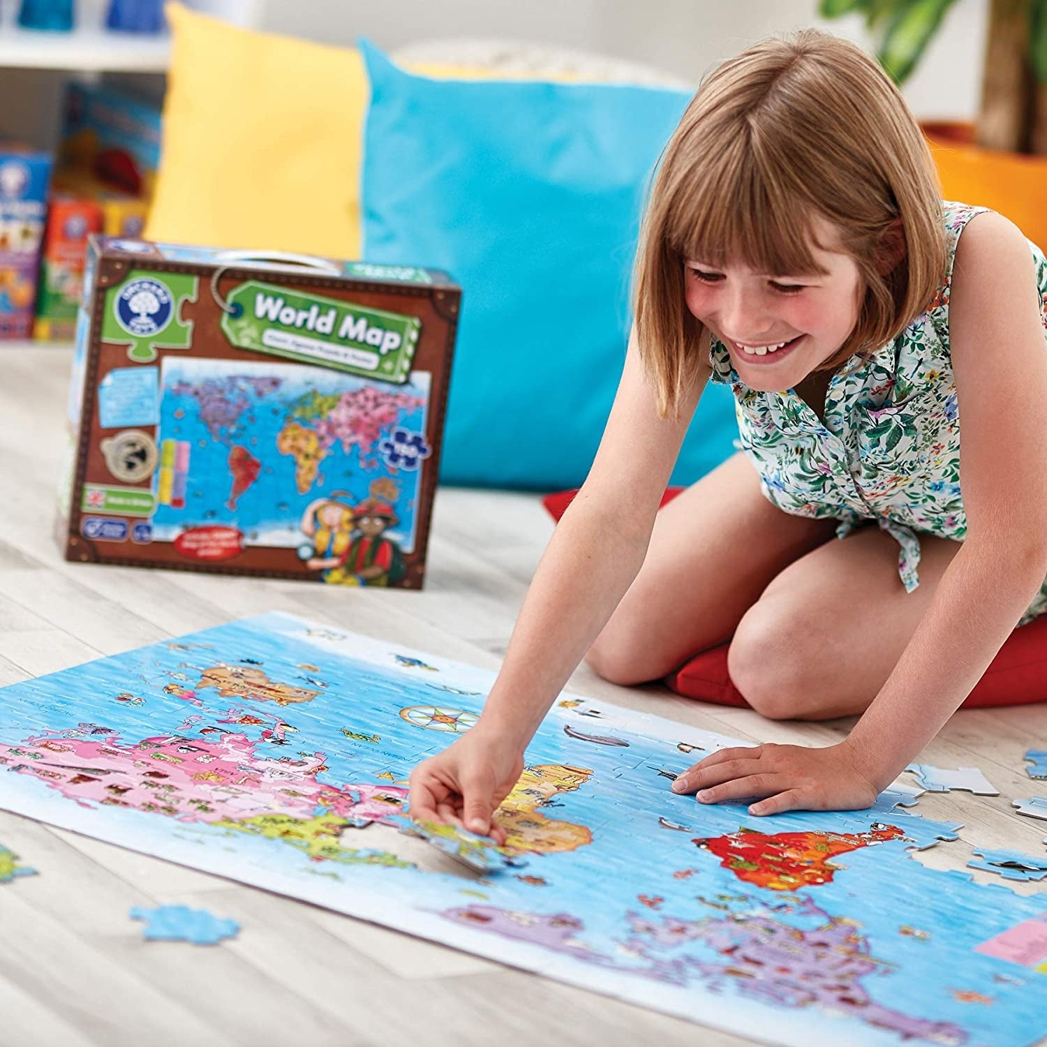 Orchard Toys World Map Giant Jigsaw Puzzle & Poster