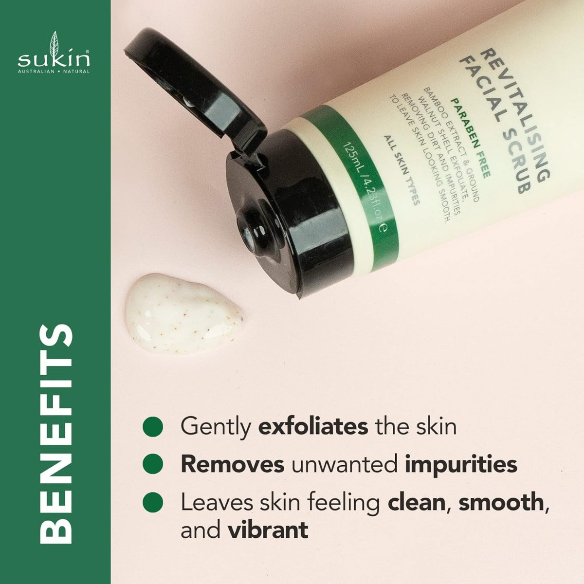 Sukin Revitalizing Facial Scrub, 125ml - Signature