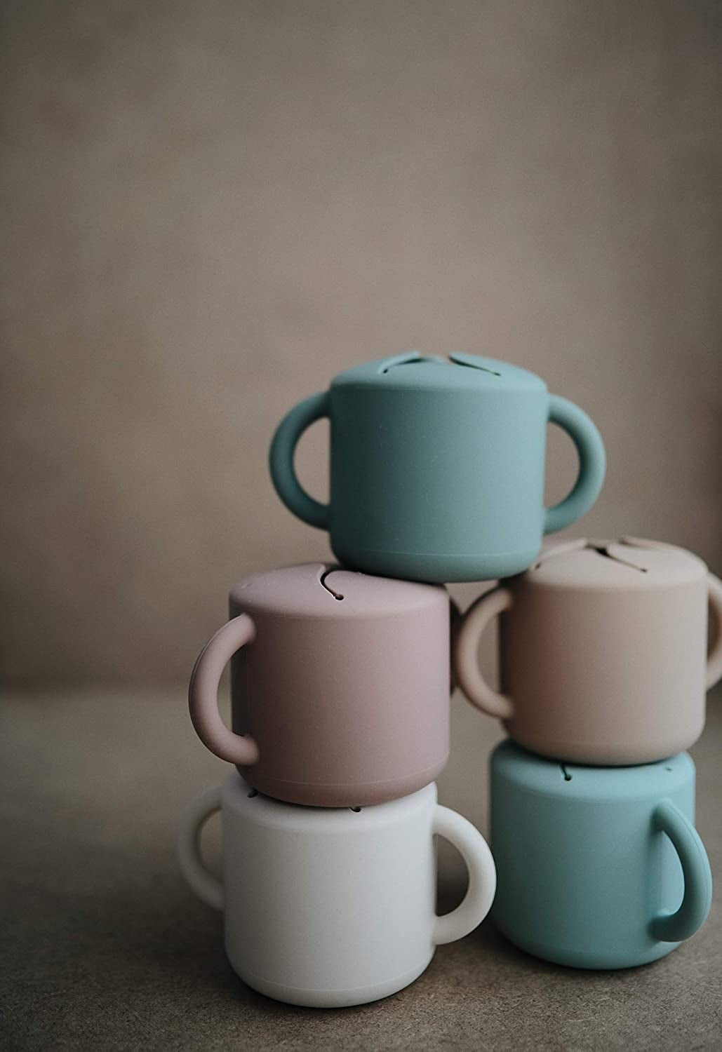 Mushie Silicone Snack Cup (14 Colours) - Pupsik Singapore