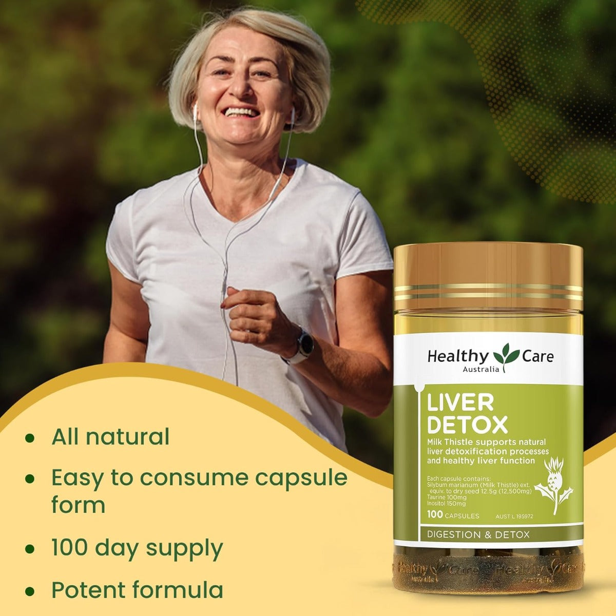 Healthy Care Liver Detox, 100 Capsules (Exp 08/27)