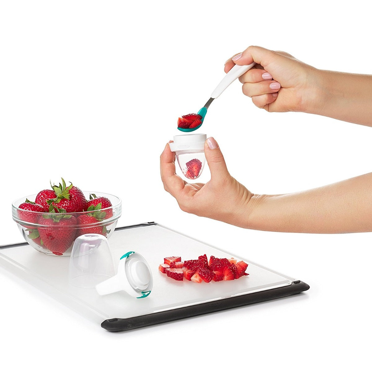 OXO Tot Silicone Self-Feeder (4 Colors) - Pupsik Singapore