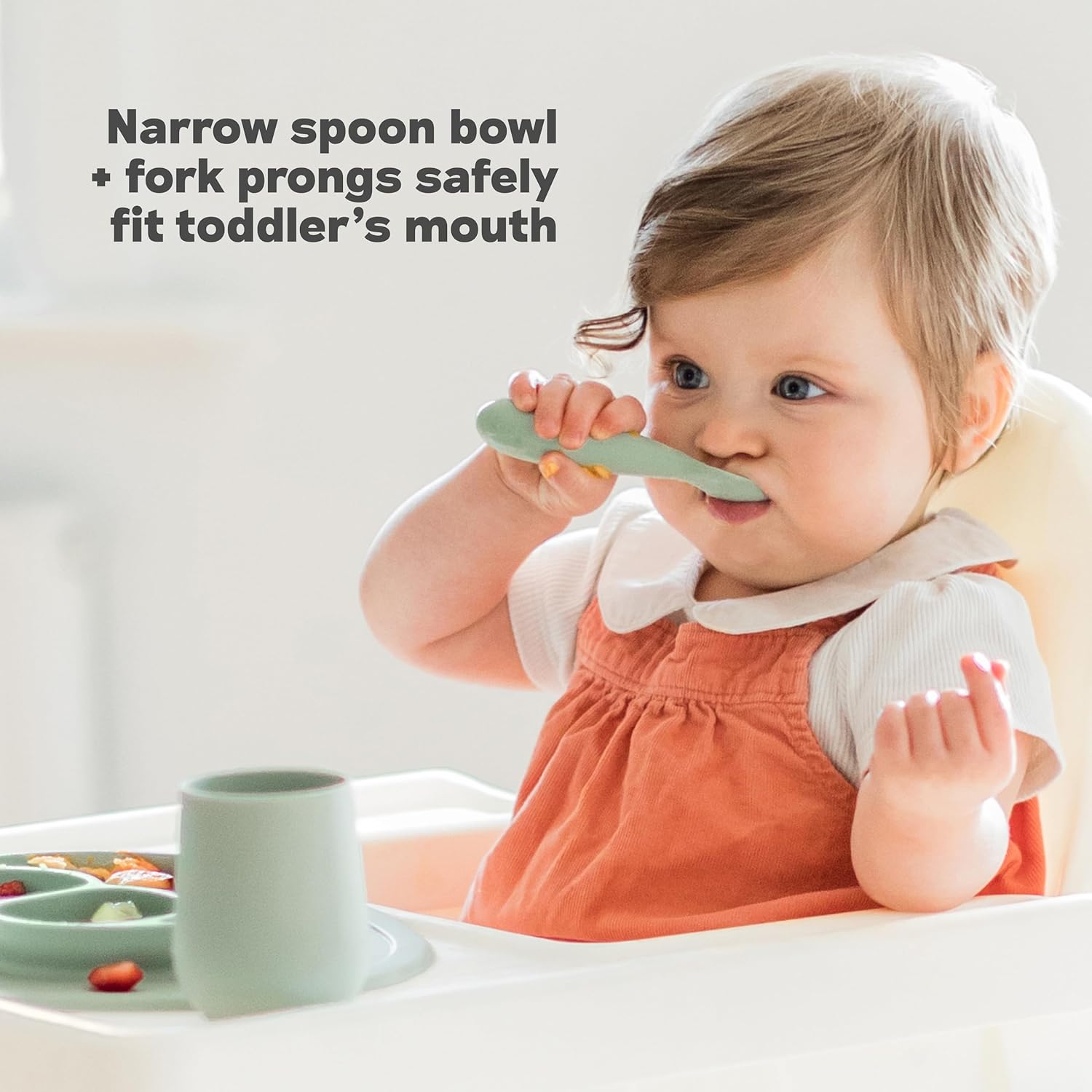 EzPz Baby-Led Tiny Spoons, 2pk (8 Colors)