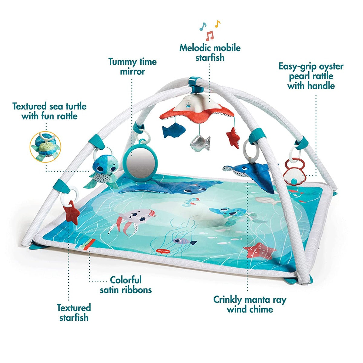 Tiny Love Treasure the Ocean 2-in-1 Musical Mobile Gymini