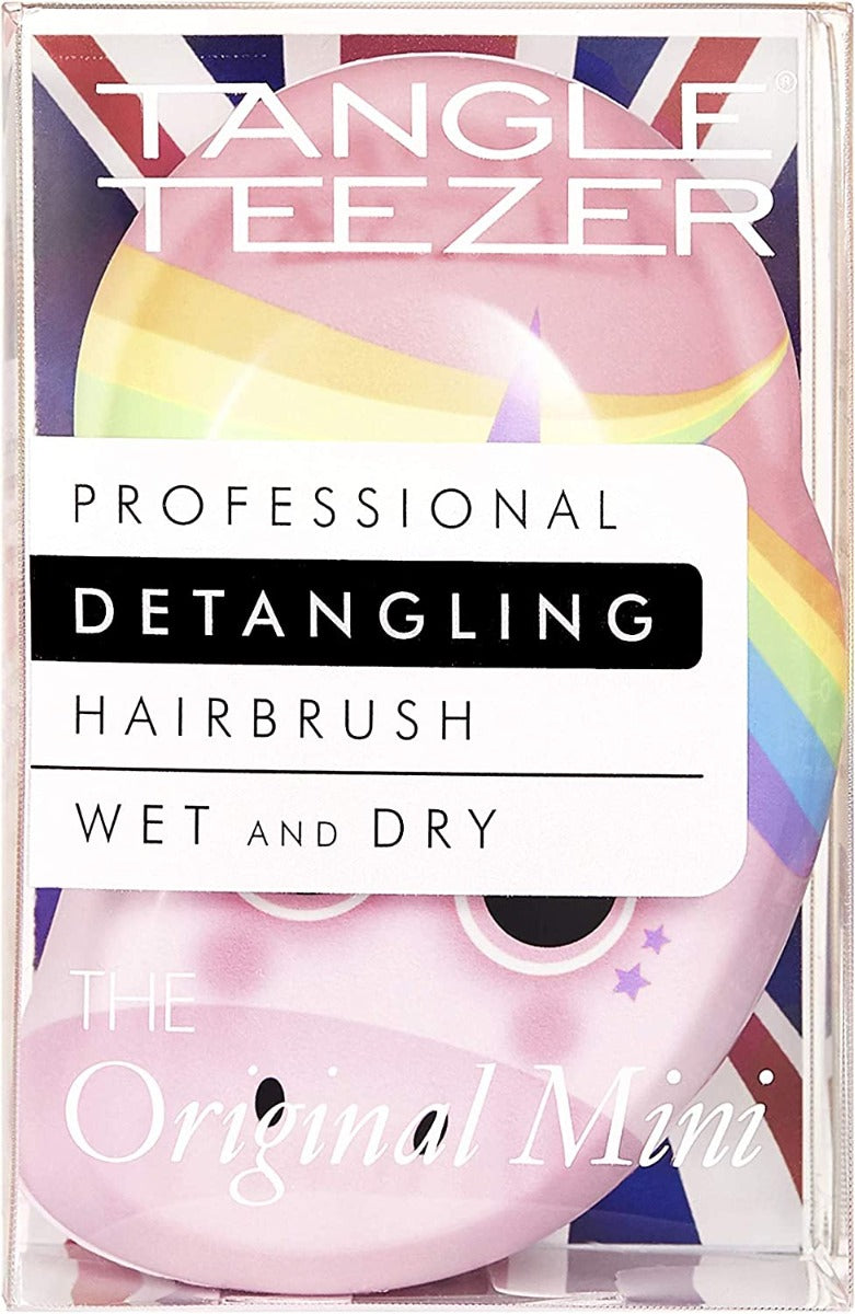 Tangle Teezer Original Detangling Mini Hairbrush, Straight & Curly (3 Designs) - Pupsik Singapore