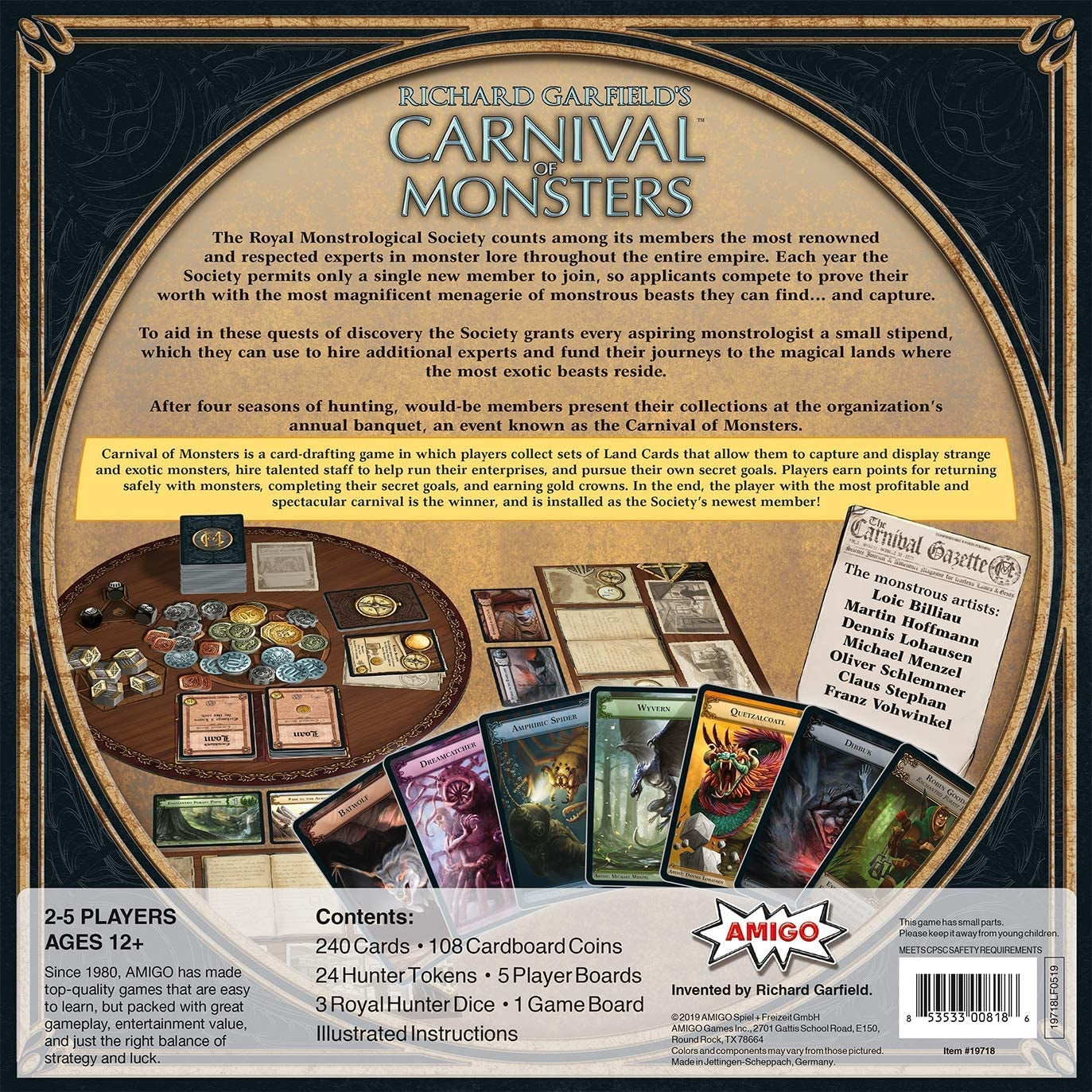 Amigo Richard Garfield's Carnival of Monsters Game
