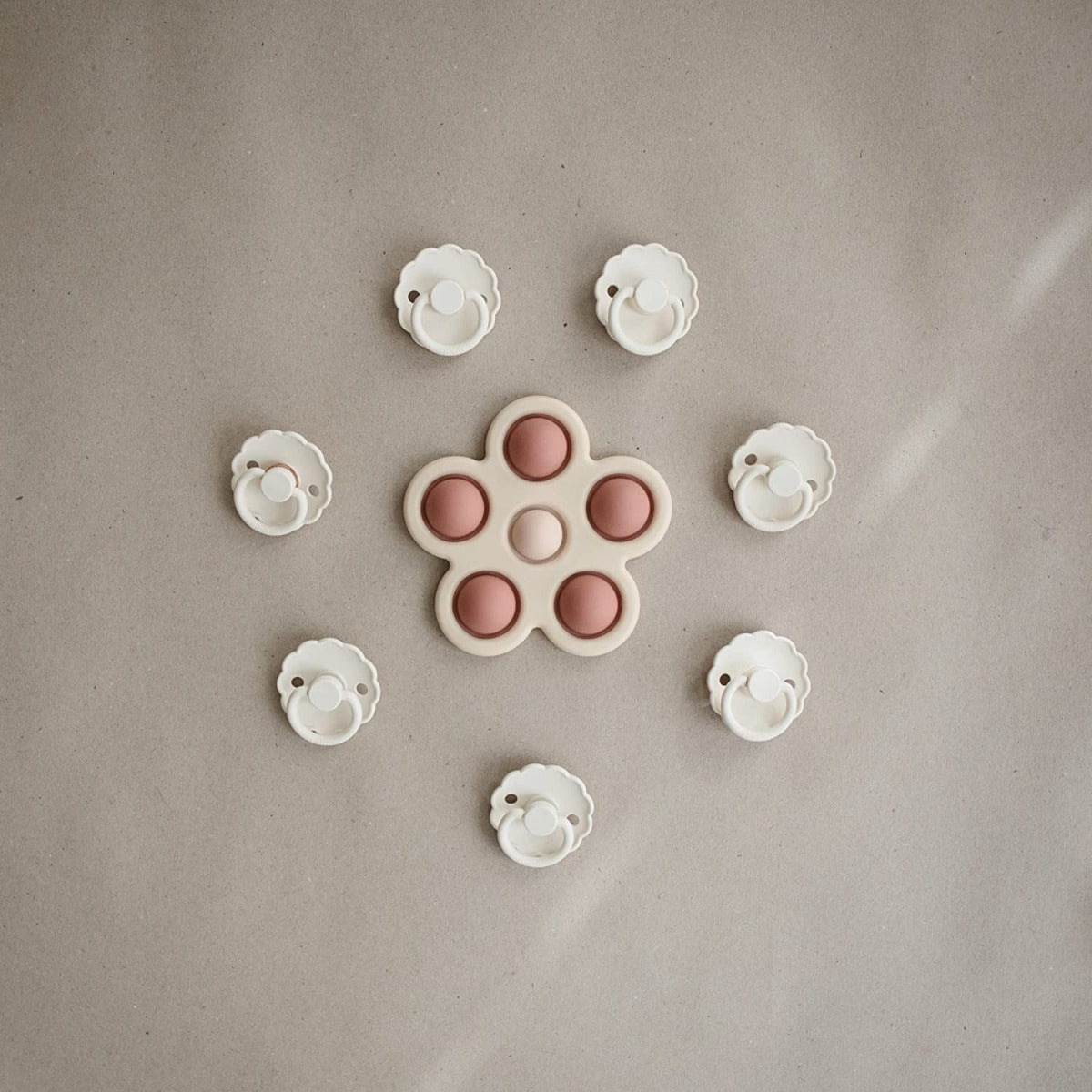 Mushie Flower Press Toy (3 Colors) - Pupsik Singapore