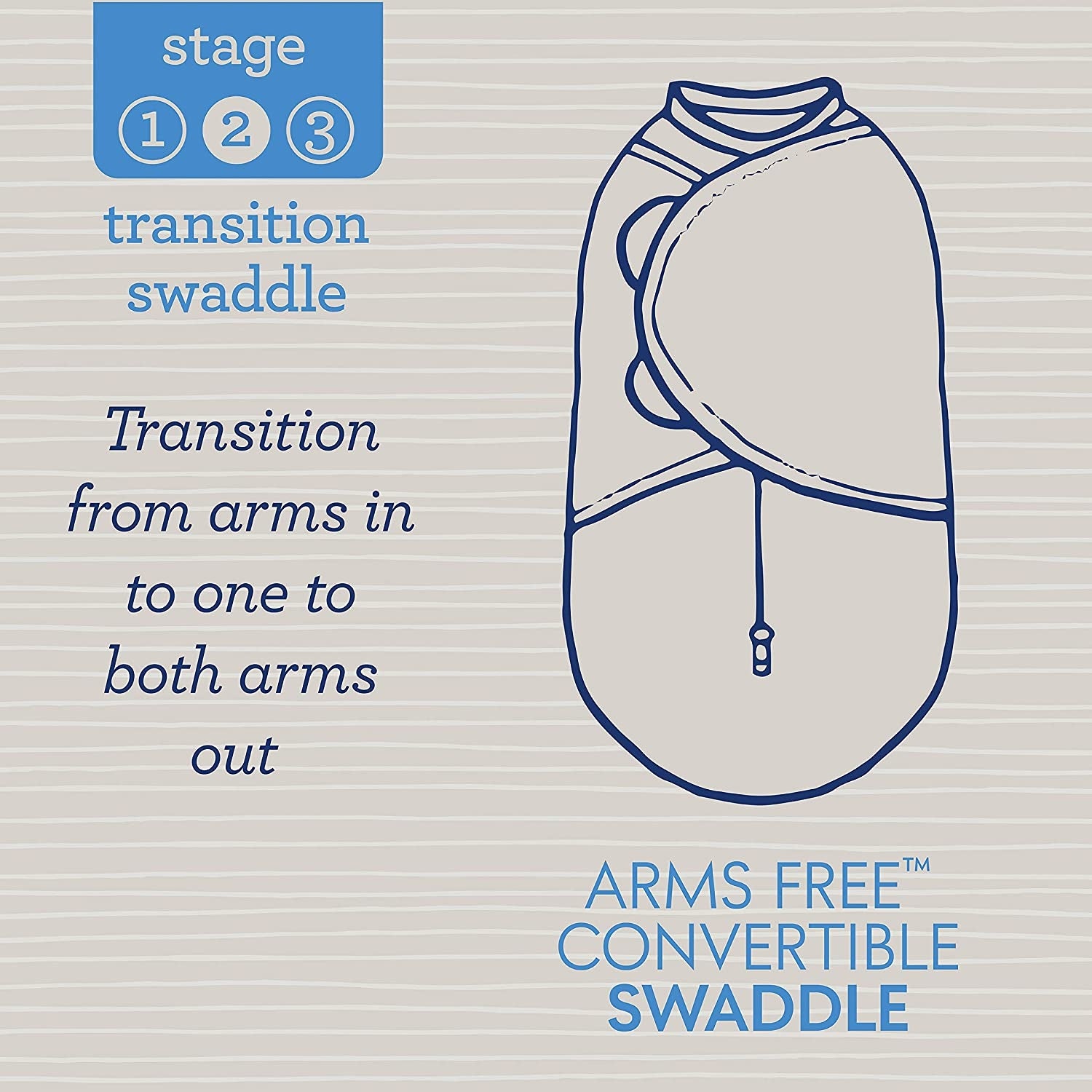 Summer Infant SwaddleMe Arms Free Convertible Swaddle (1pk), XL (6-9m) - Lil Off Roader