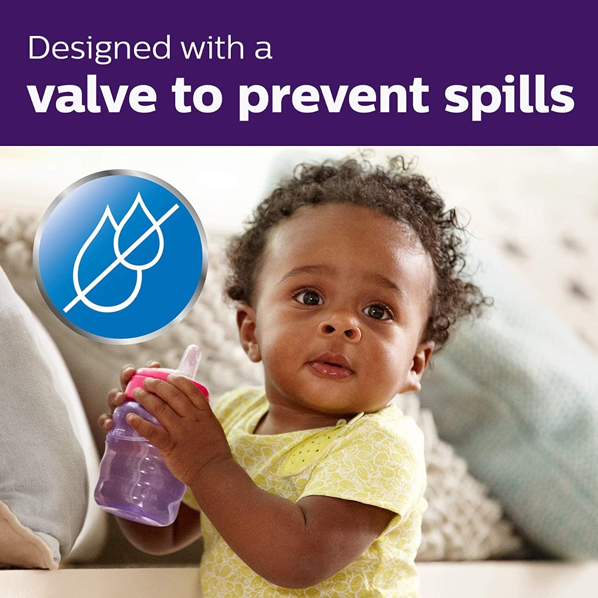 Philips Avent My Easy Sippy Spout Cup, 9oz (2pk) - Pink