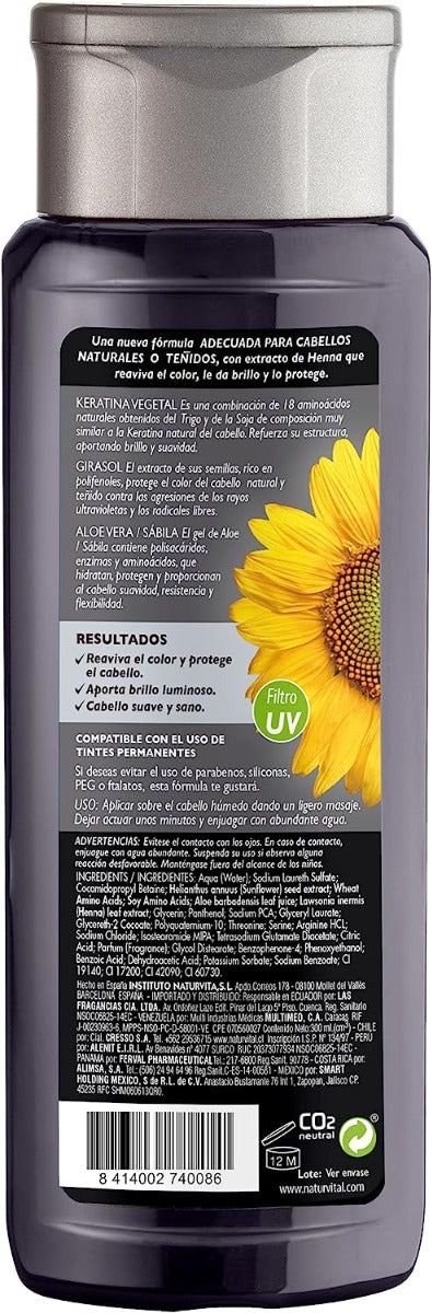 NaturVital ColourSafe Shampoo for Black Hair, 300ml