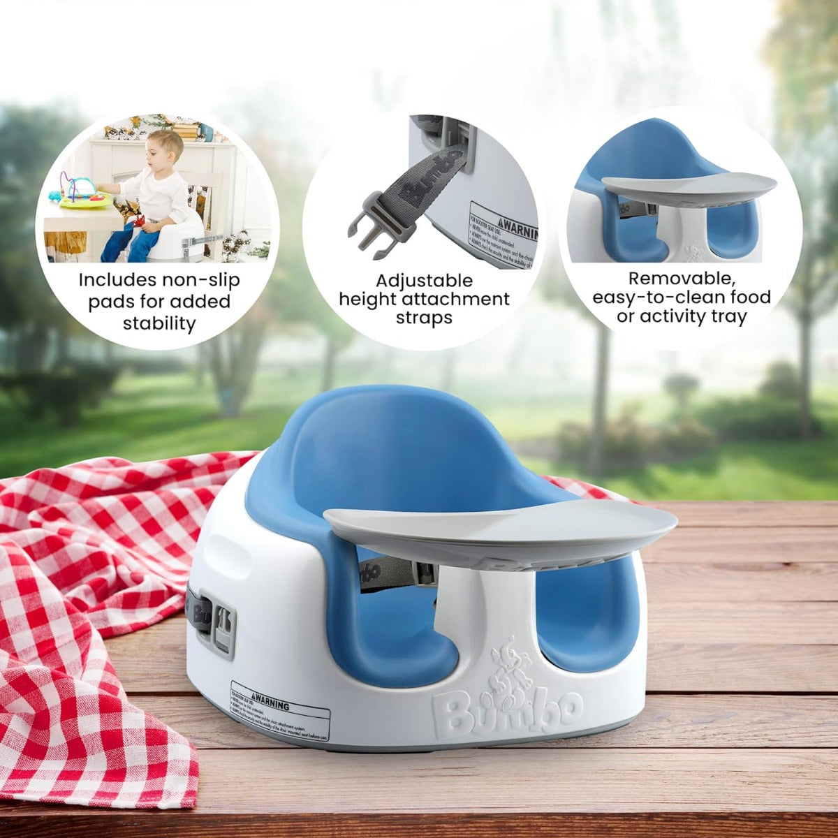 Bumbo 3-in-1 Multi Floor/Booster Seat (7 Colors)
