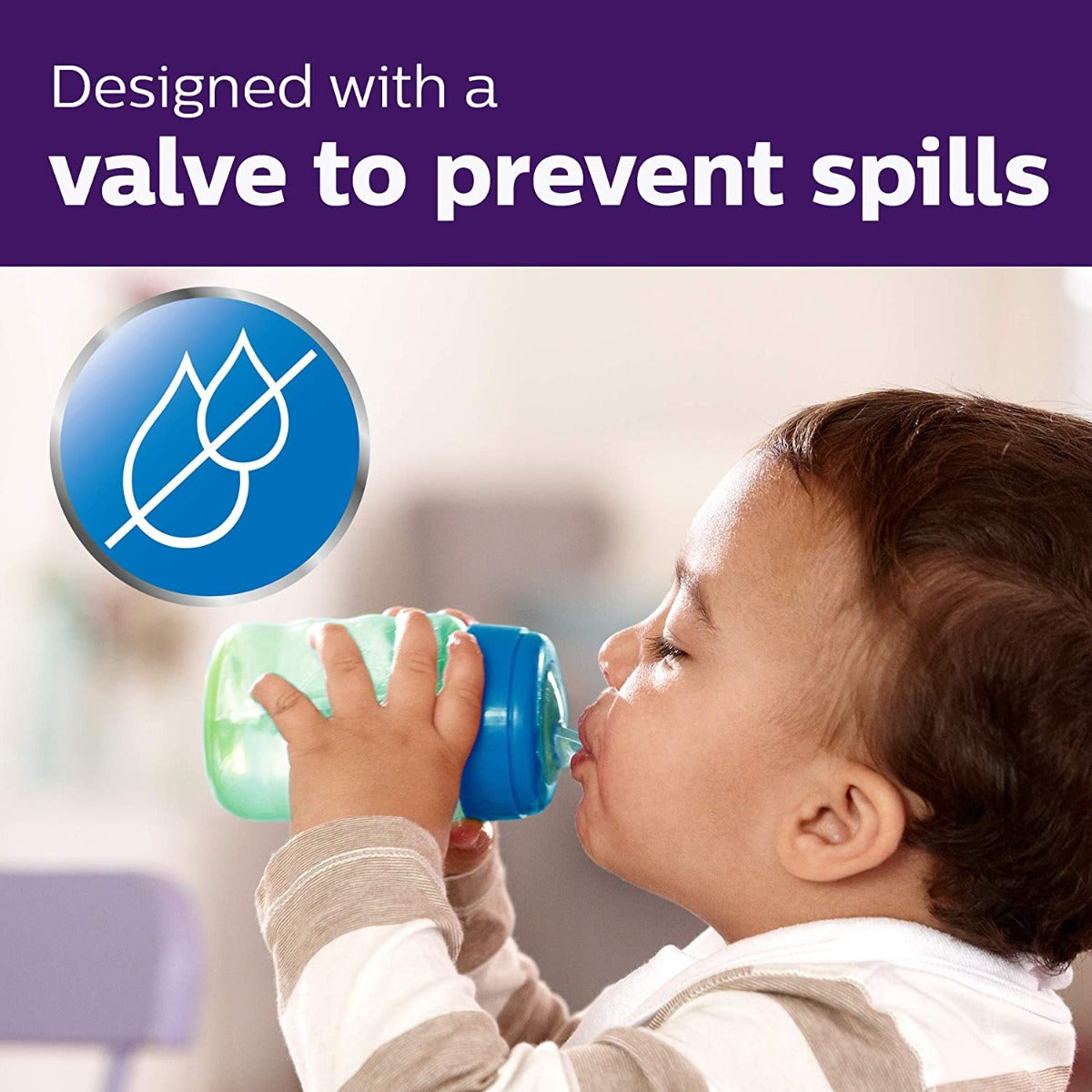 Philips Avent My Easy Sippy Spout Cup, 9oz (2pk) - Blue