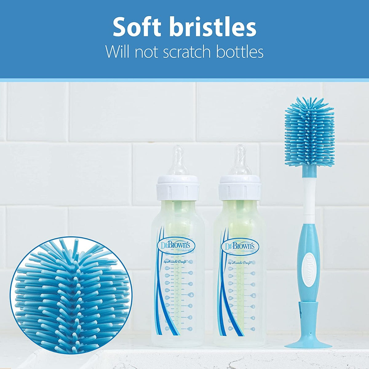 Dr. Brown's Soft Touch Bottle Brush - Blue