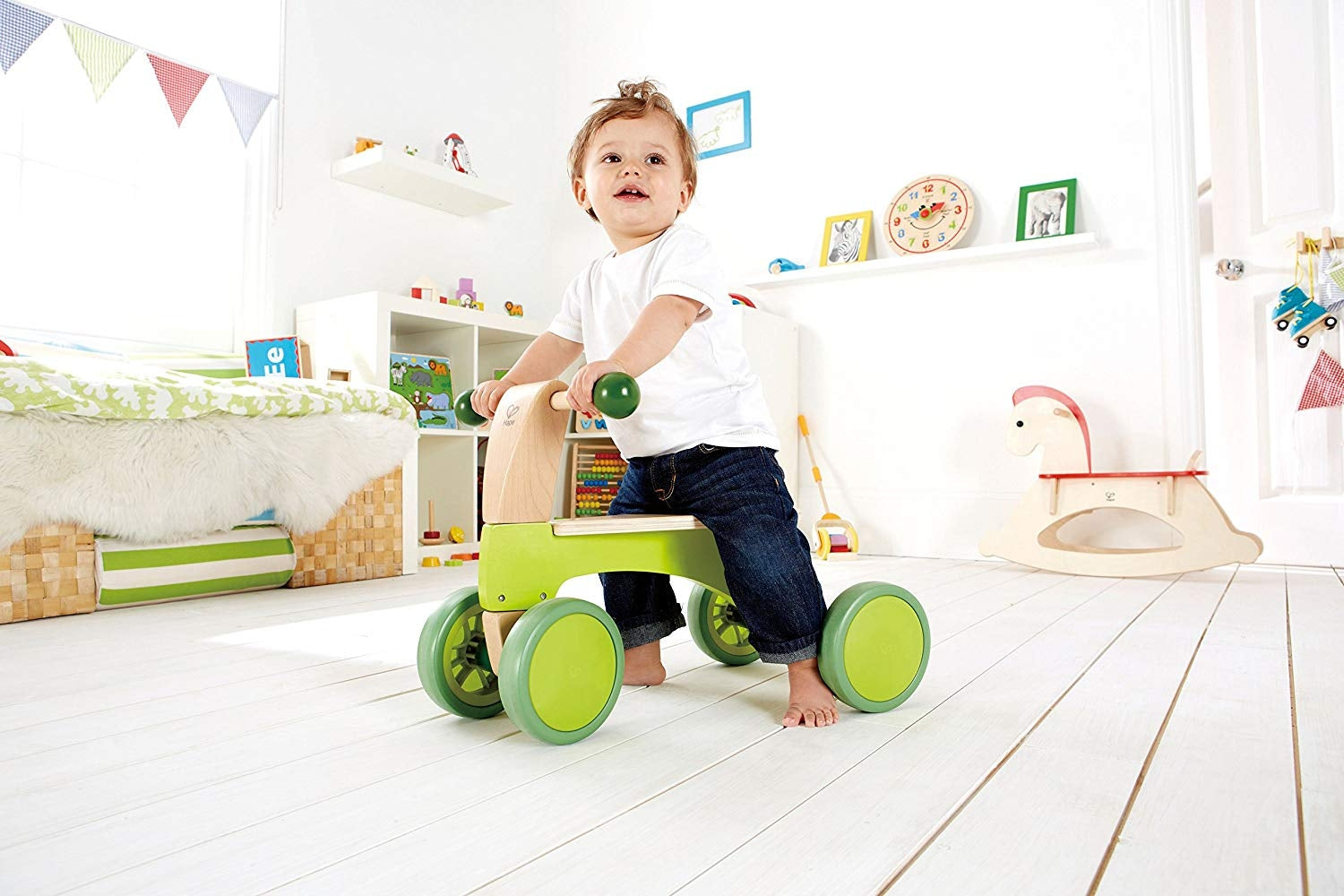 Hape Wooden Scoot Around 4-Wheel Trike