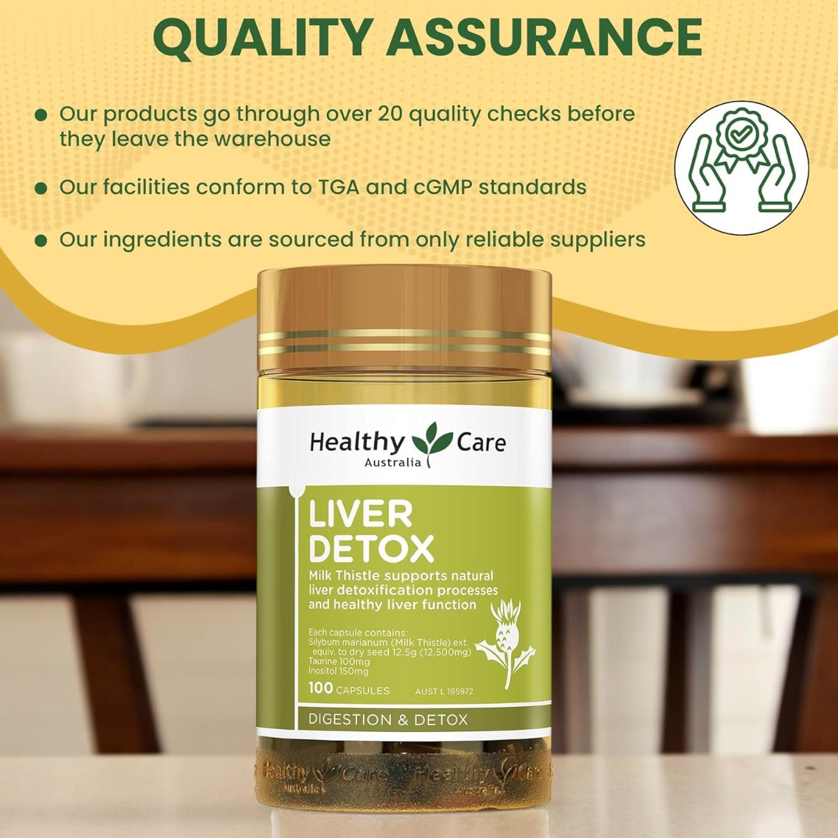 Healthy Care Liver Detox, 100 Capsules (Exp 08/27)