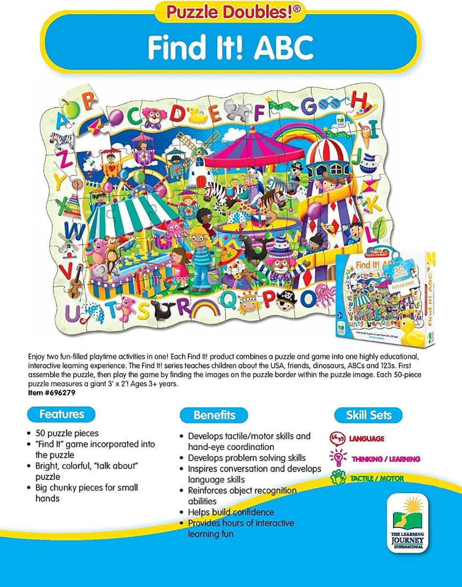 The Learning Journey Puzzle Doubles Find It! (3 Designs) - Pupsik Singapore