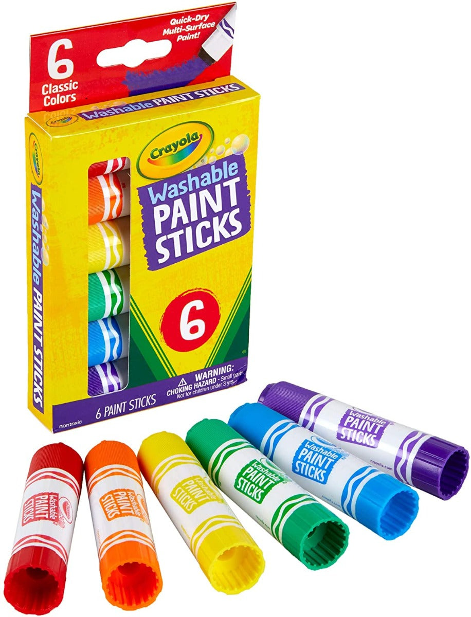 Crayola Washable Paint Sticks, 6pk